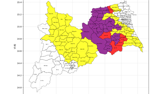 Nguy cơ lũ quét và sạt lở tăng cao tại Quảng Ngãi do mưa lớn kéo dài
