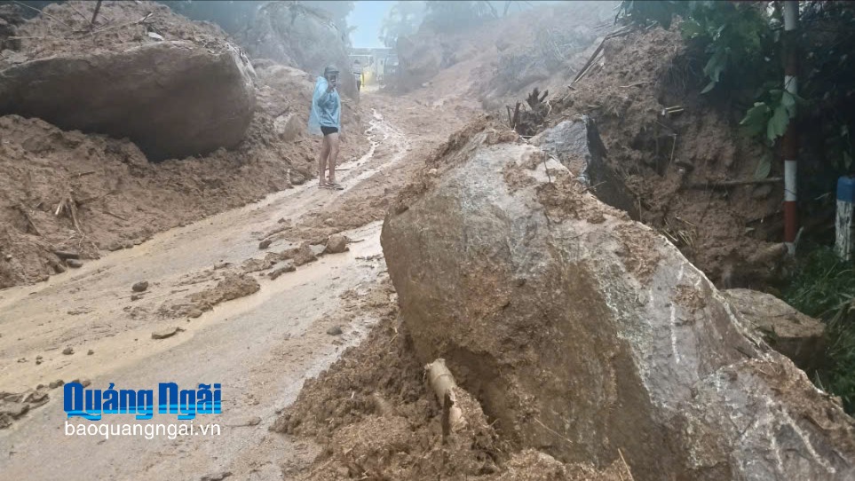Nguy cơ lũ quét, sạt lở đất tại Quảng Ngãi