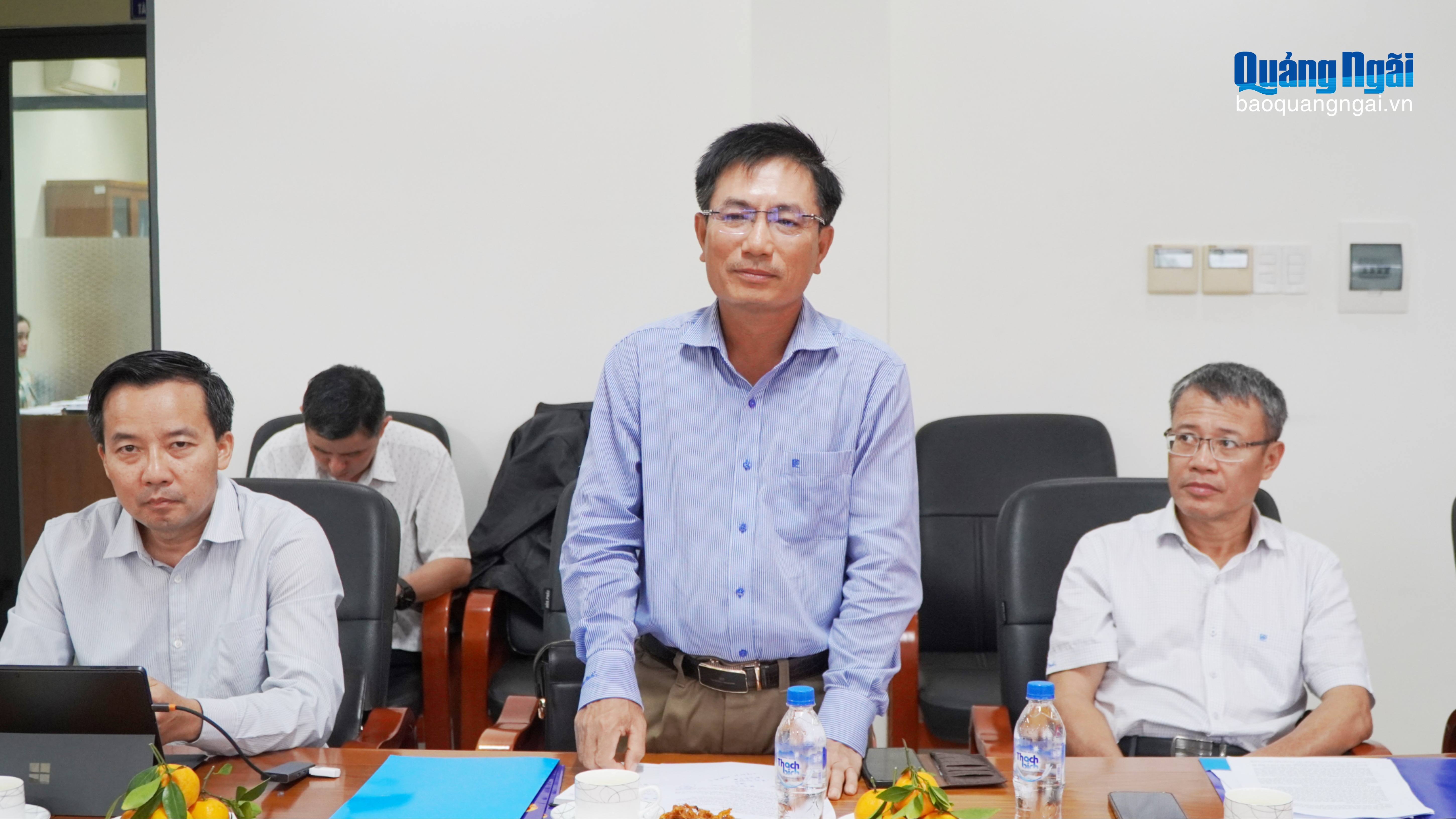 Phó Chủ tịch UBND tỉnh Nguyễn Ngọc Sâm làm việc với 2 doanh nghiệp tiêu biểu trong KCN Quảng Phú