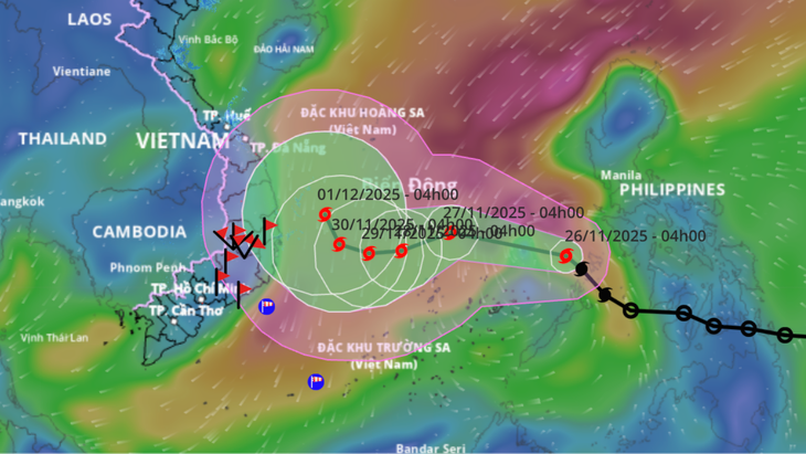 Bão Koto vào Biển Đông, trở thành cơn bão số 15, dự báo mạnh thêm hai cấp trong ngày và đêm nay