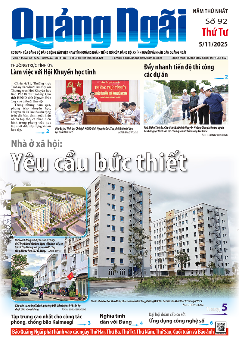 Số báo 92, ra ngày 5/11/2025