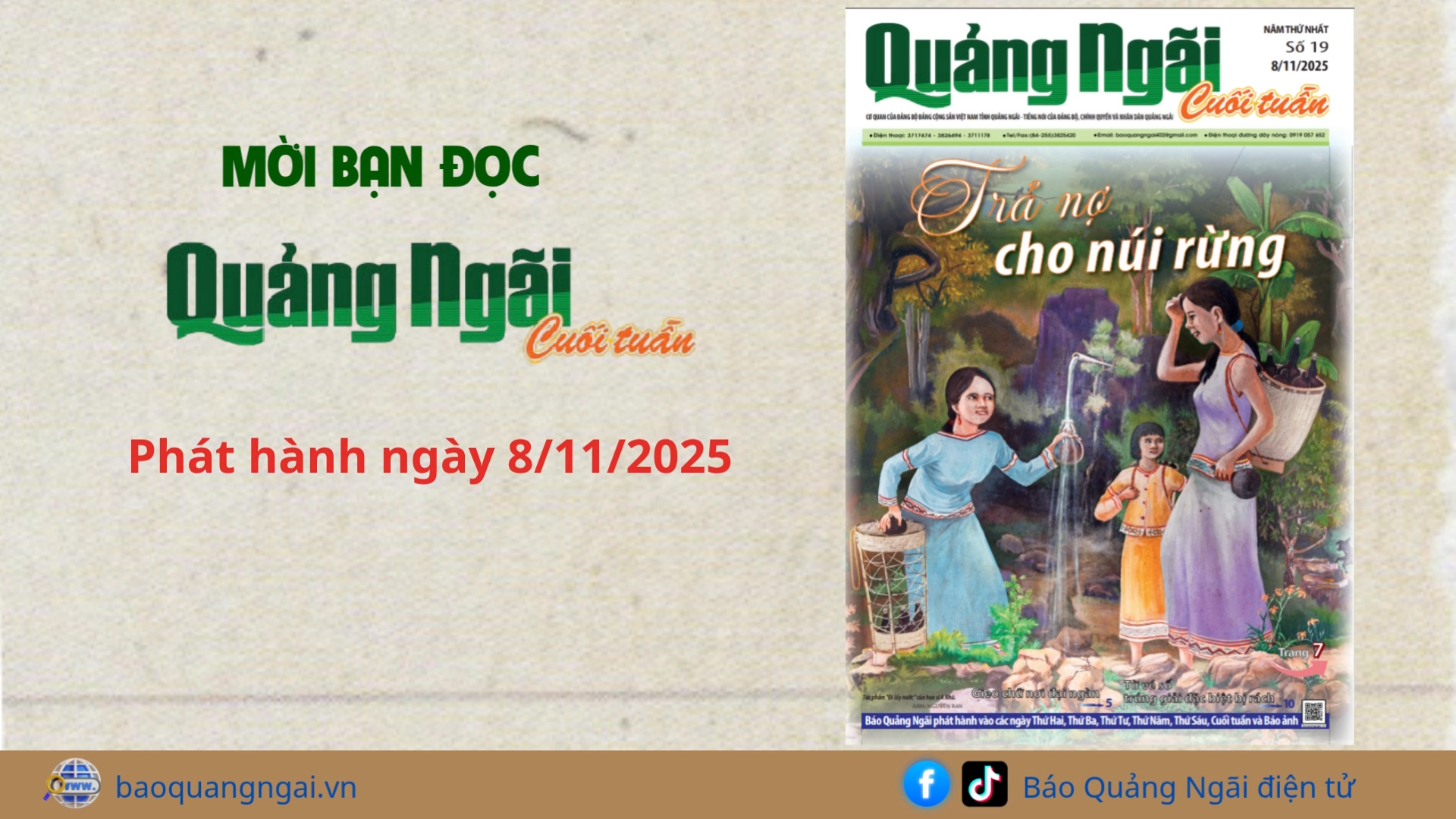 [Video]. Mời bạn đọc Báo Quảng Ngãi cuối tuần