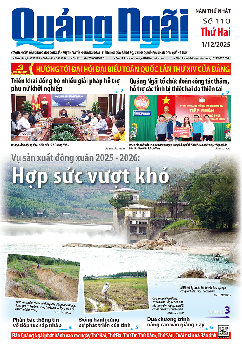 Số báo 110, ra ngày 1/12/2025