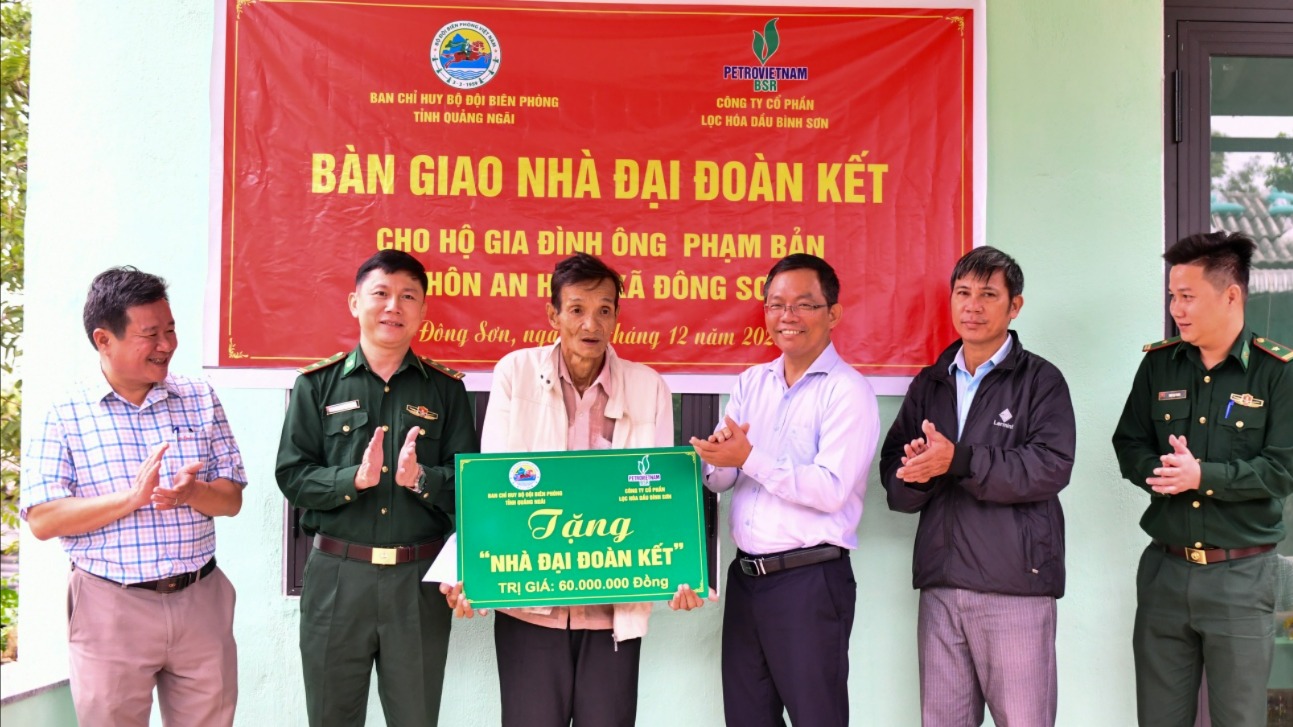 Khánh thành nhà Đại đoàn kết do BSR tài trợ tại tỉnh Quảng Ngãi