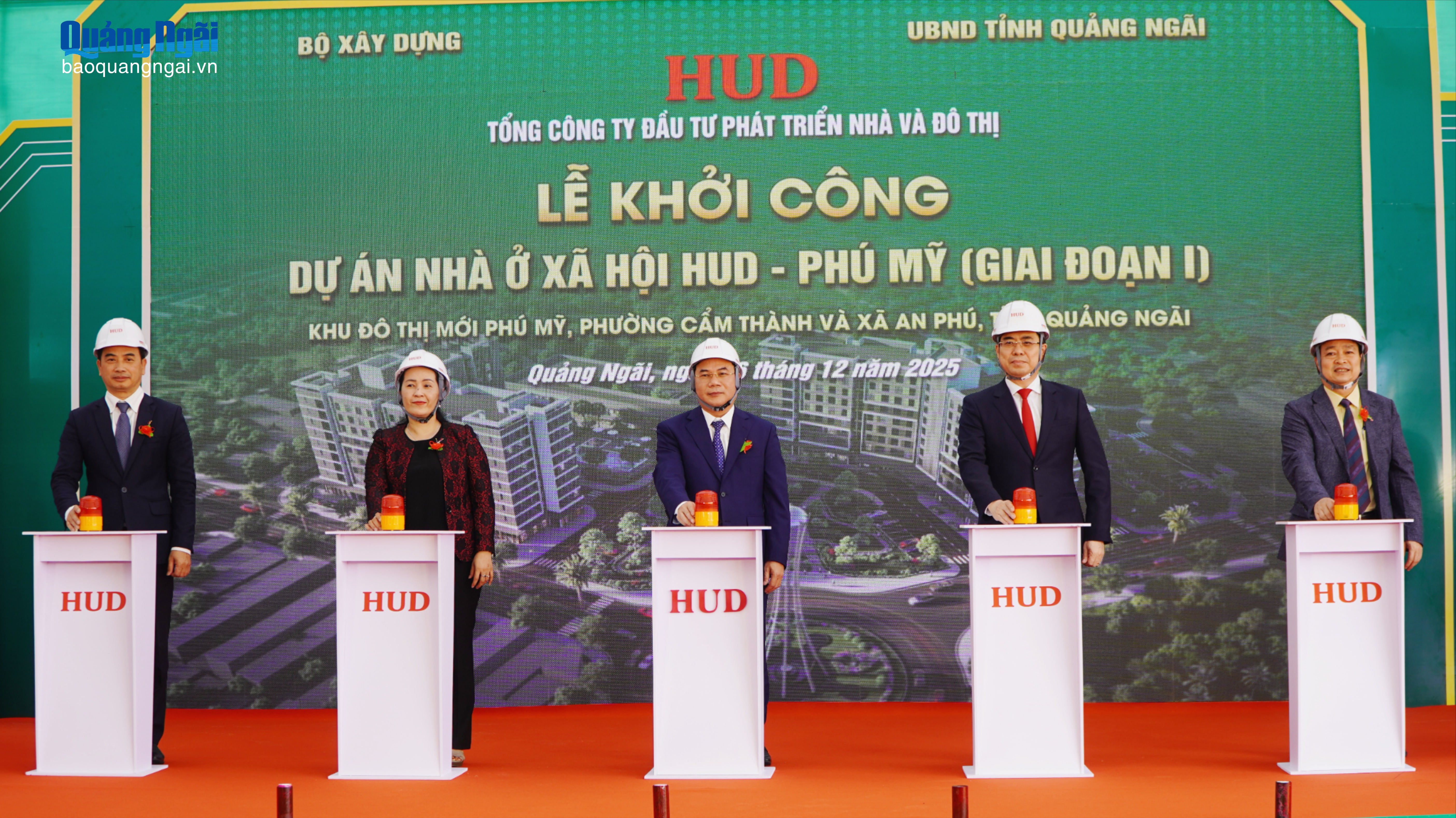 Khởi công xây dựng dự án Nhà ở xã hội HUD - Phú Mỹ