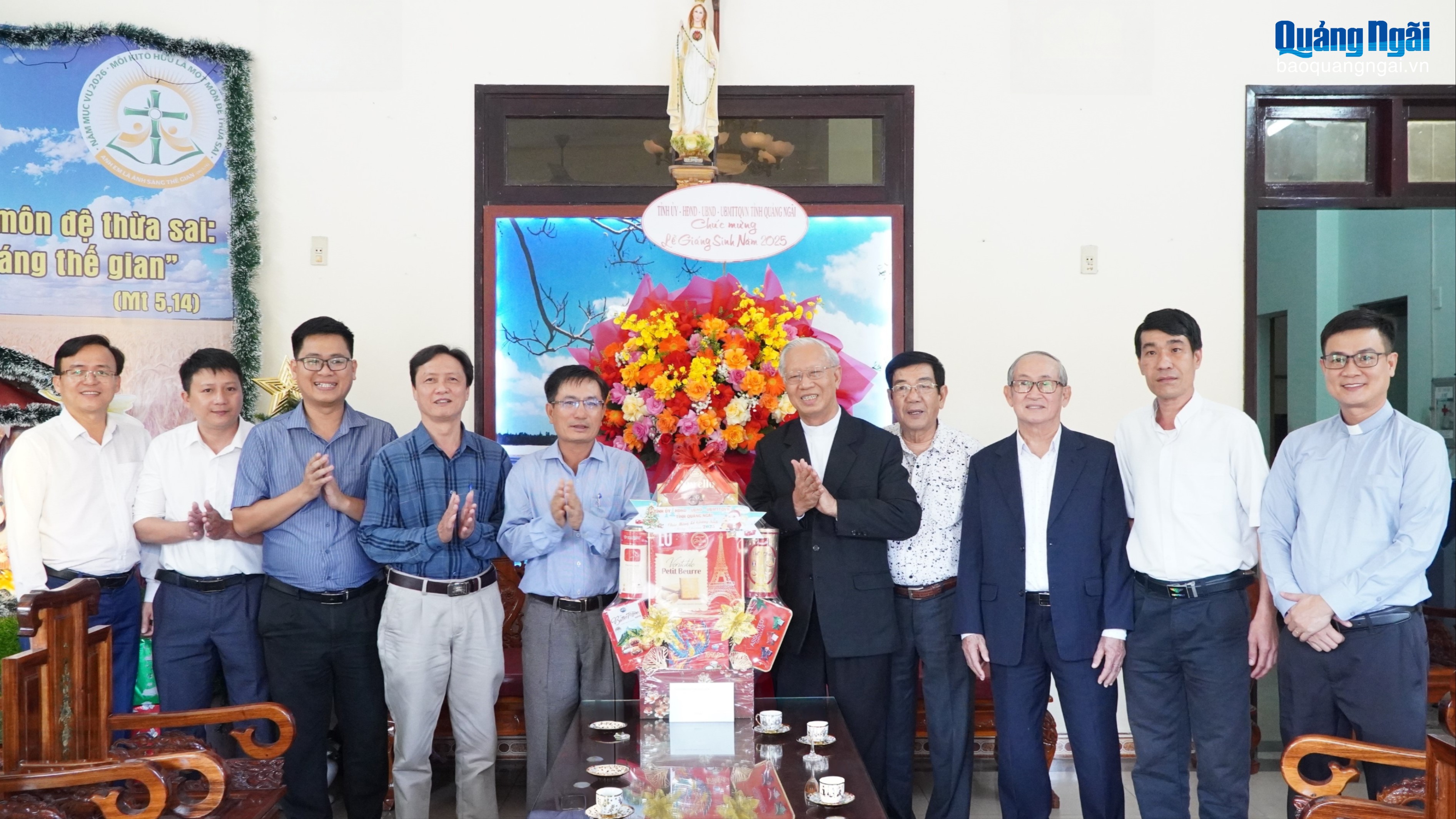 Phó Chủ tịch UBND tỉnh Nguyễn Ngọc Sâm thăm, chúc mừng các tổ chức tôn giáo