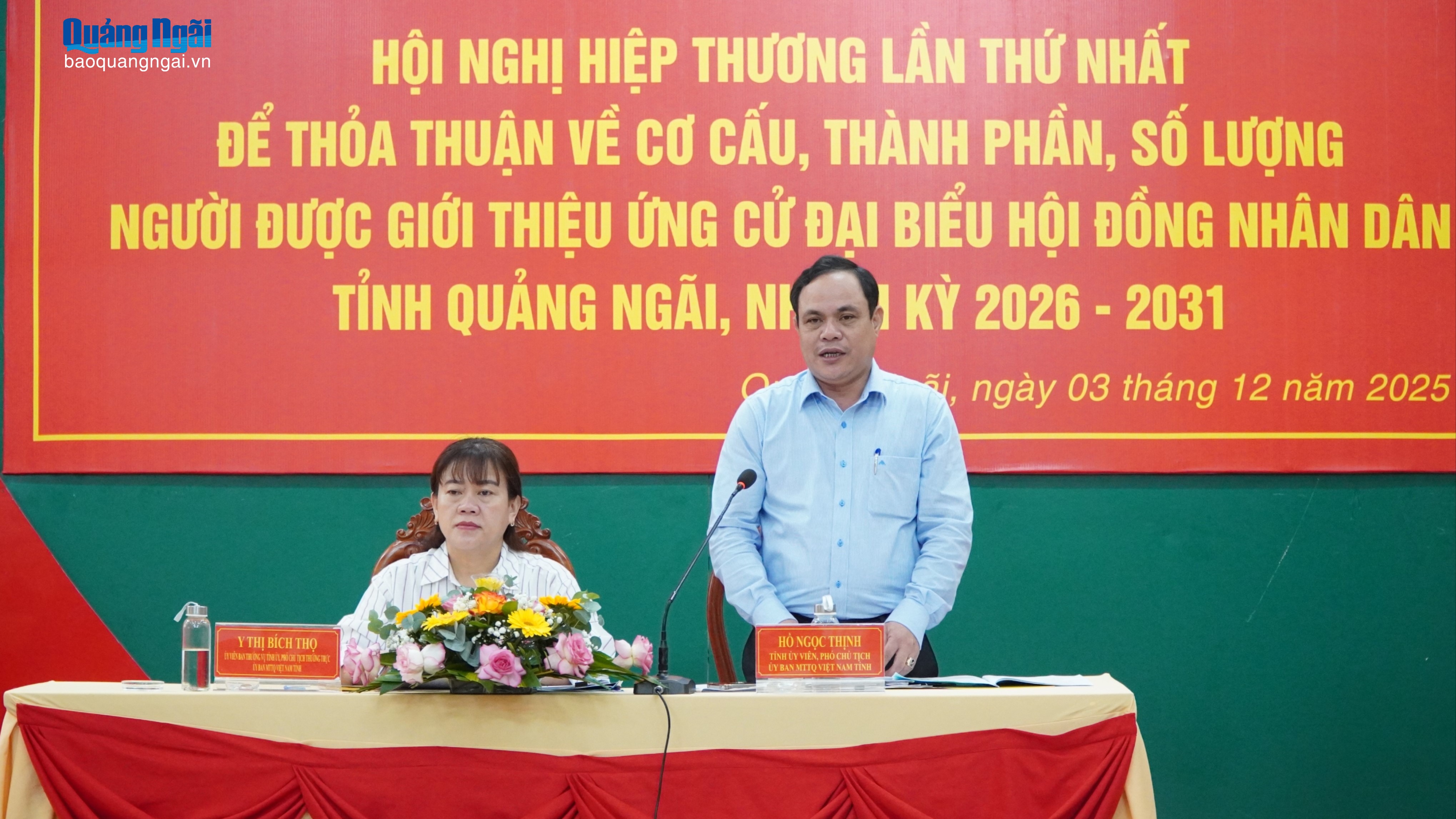 Hiệp thương giới thiệu 120 người ứng cử đại biểu HĐND tỉnh, nhiệm kỳ 2026 - 2031