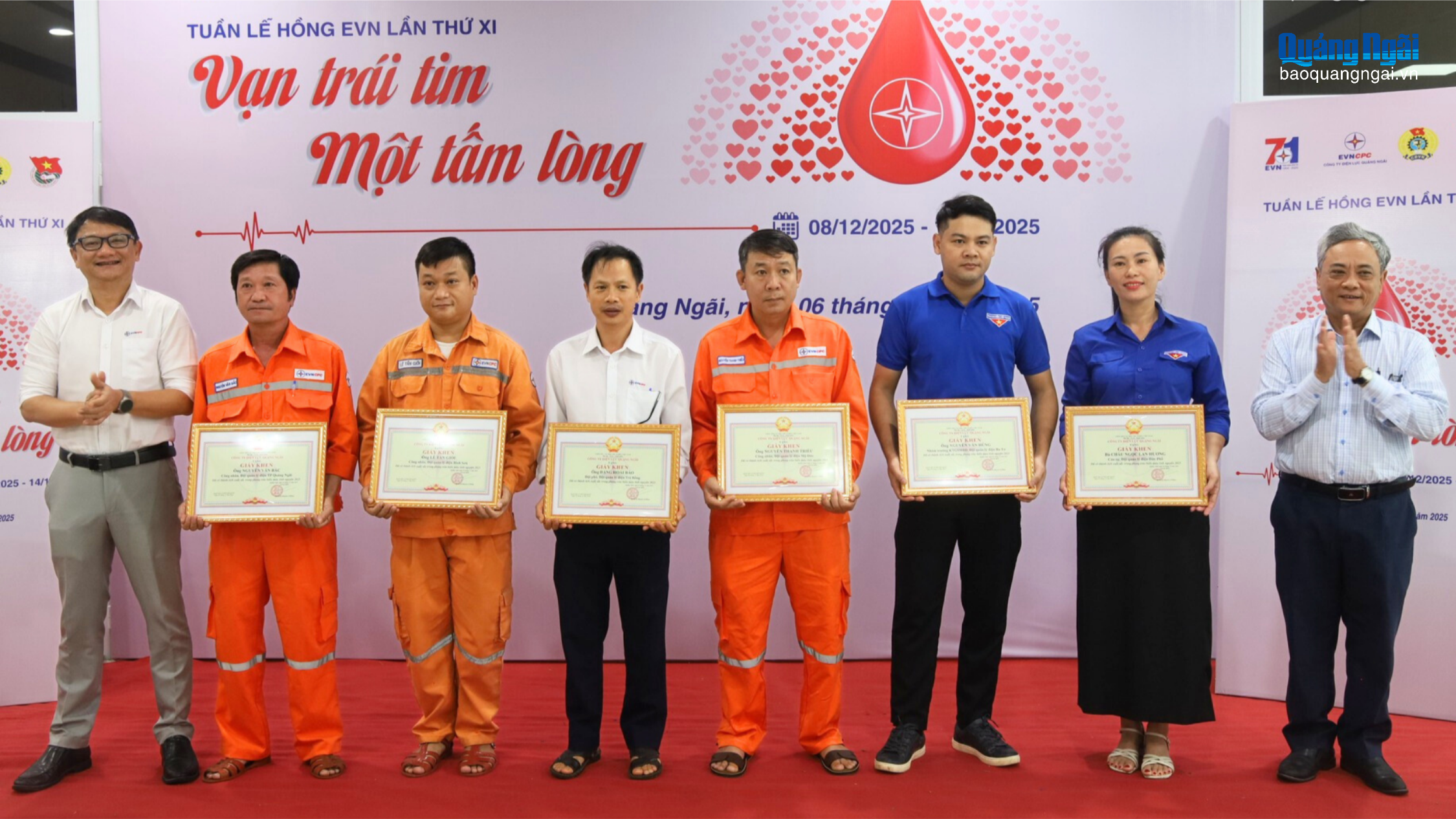 Công ty Điện lực Quảng Ngãi hưởng ứng “Tuần lễ hồng EVN” lần thứ XI