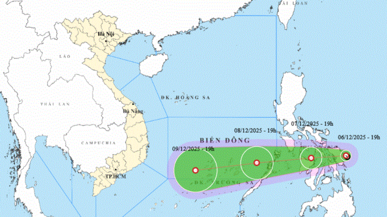 Áp thấp nhiệt đới gần Biển Đông