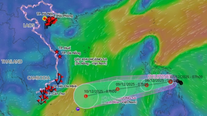 Áp thấp nhiệt đới ngày mai vào Biển Đông