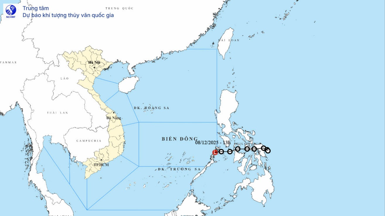 Tin cuối cùng về áp thấp nhiệt đới gần Biển Đông