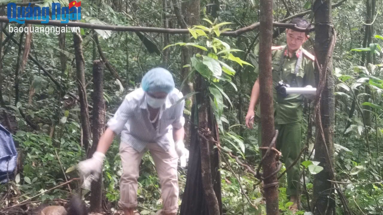 Phát hiện bộ hài cốt người trong rừng sâu