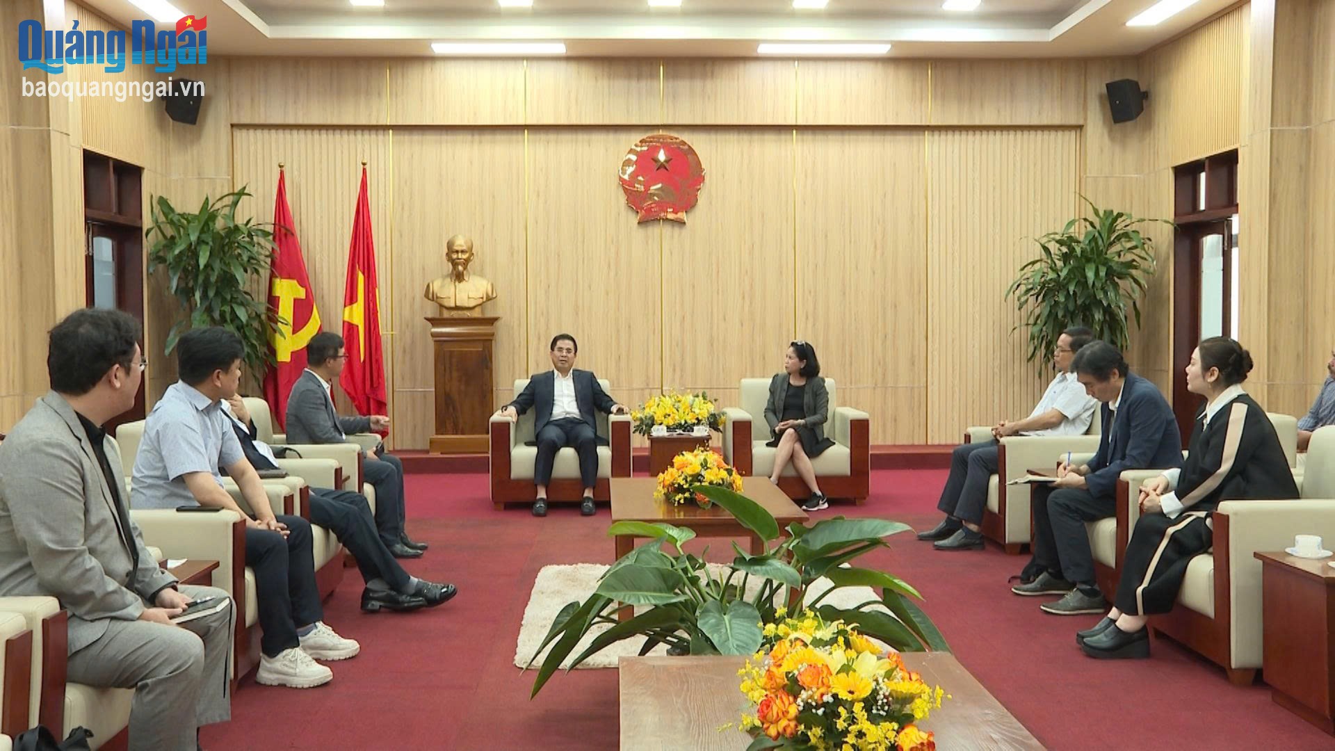 Chủ tịch UBND tỉnh Nguyễn Hoàng Giang tiếp Đoàn các doanh nghiệp Hàn Quốc