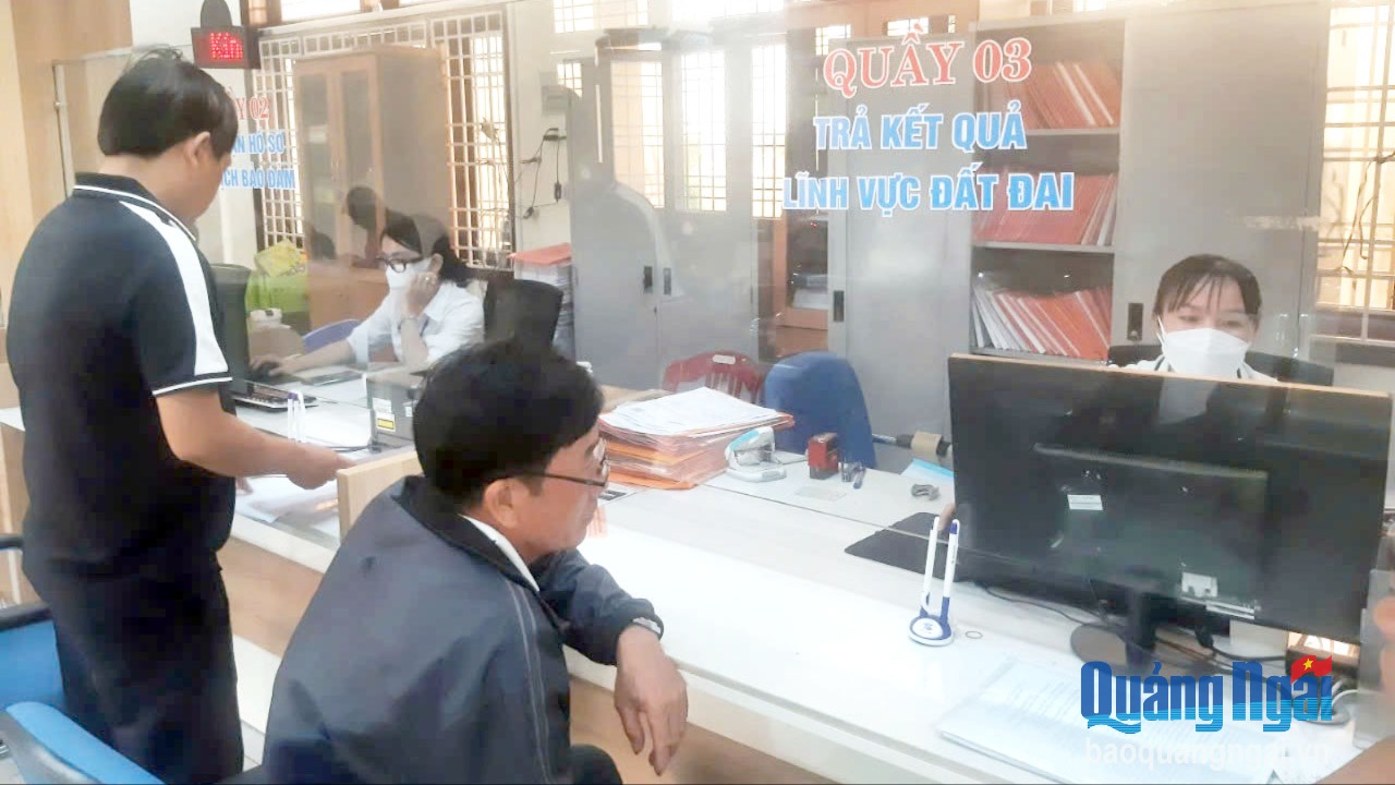 Không để gián đoạn việc giải quyết thủ tục hành chính