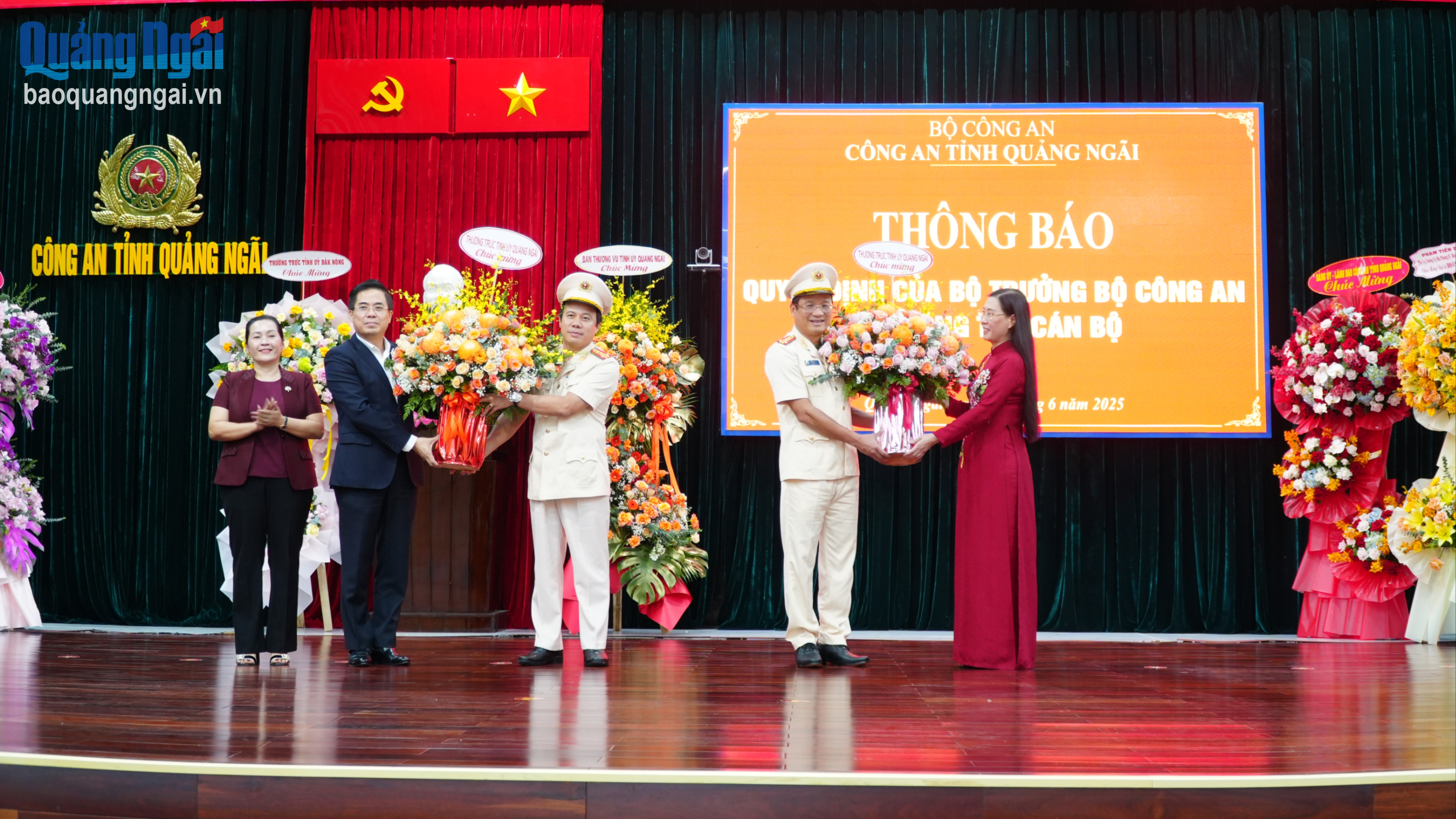 Đại tá Hồ Song Ân giữ chức vụ giám đốc Công an tỉnh Quảng Ngãi