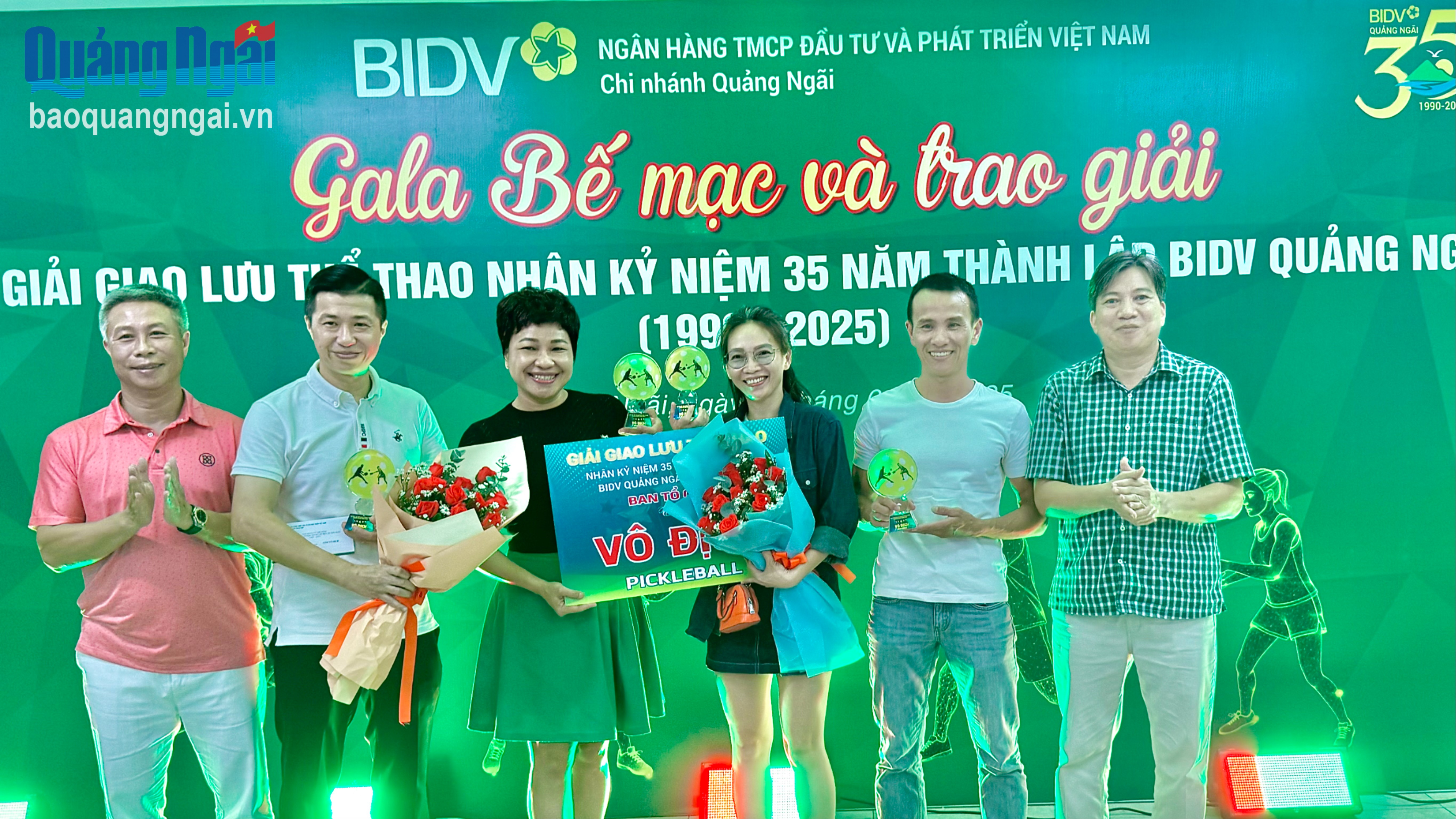 Giao lưu thể thao nhân kỷ niệm 35 năm thành lập BIDV Quảng Ngãi