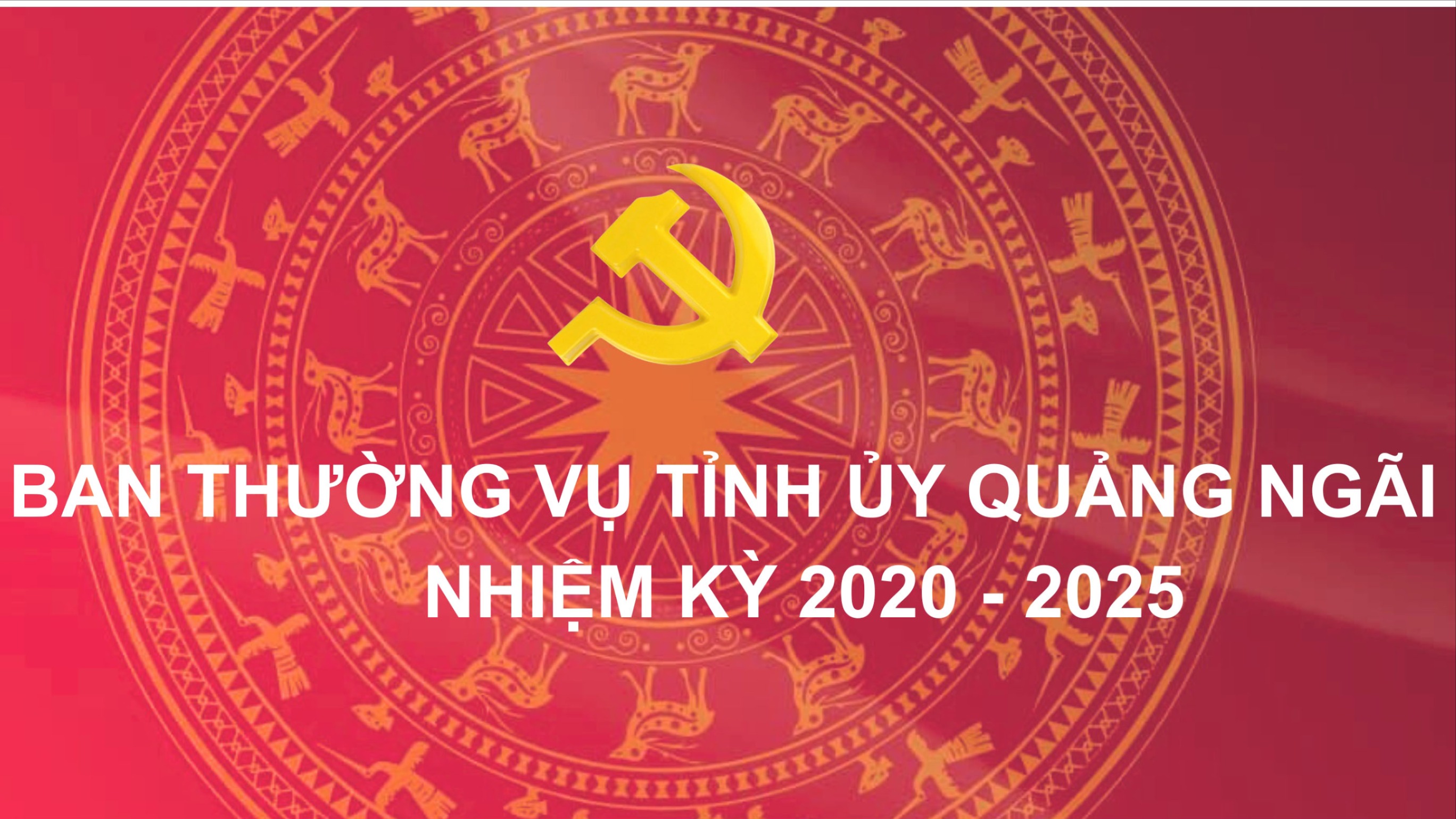Danh sách các đồng chí Ủy viên Ban Thường vụ Tỉnh ủy Quảng Ngãi