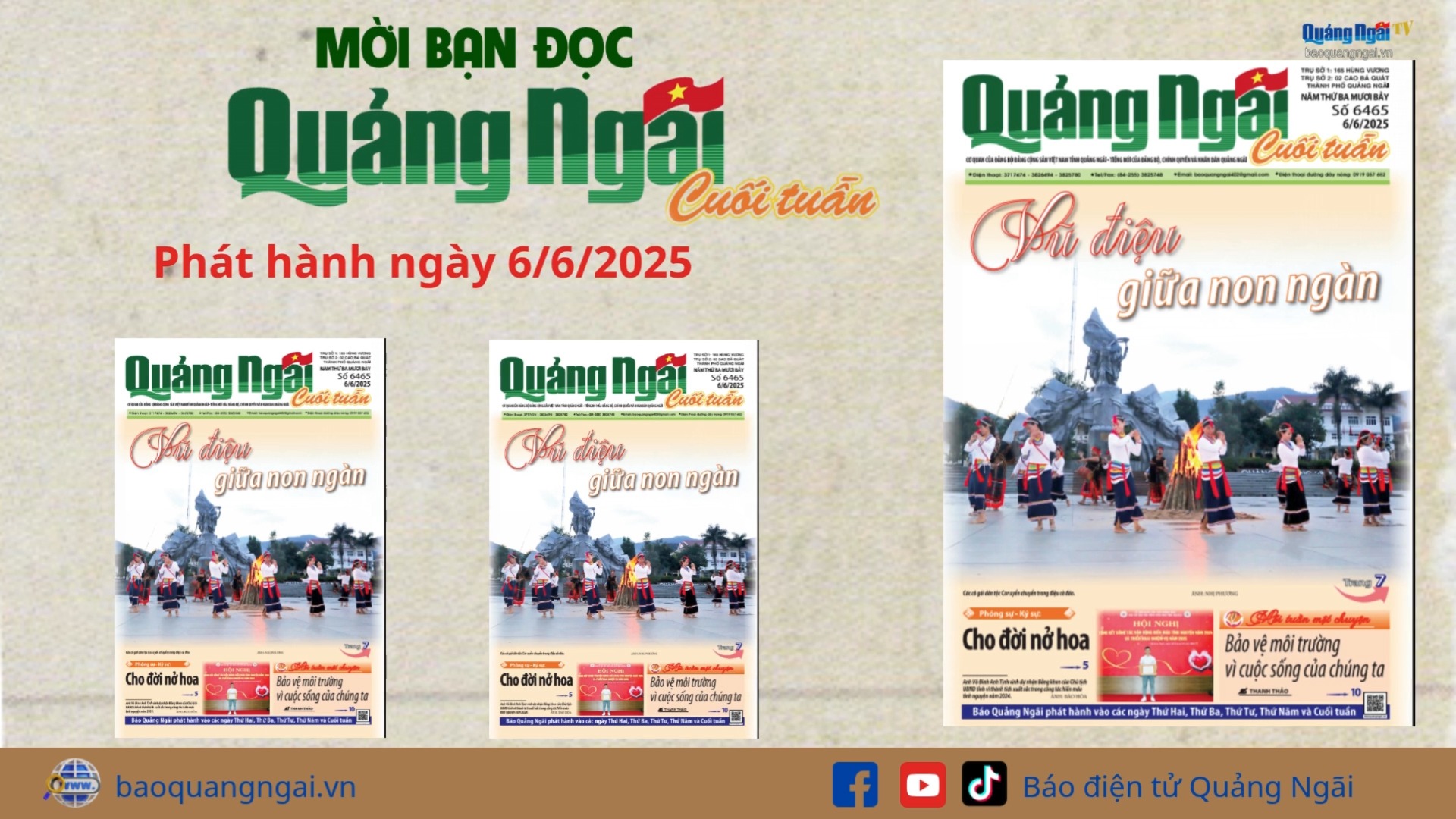 [Video]. Mời bạn đọc Báo Quảng Ngãi cuối tuần