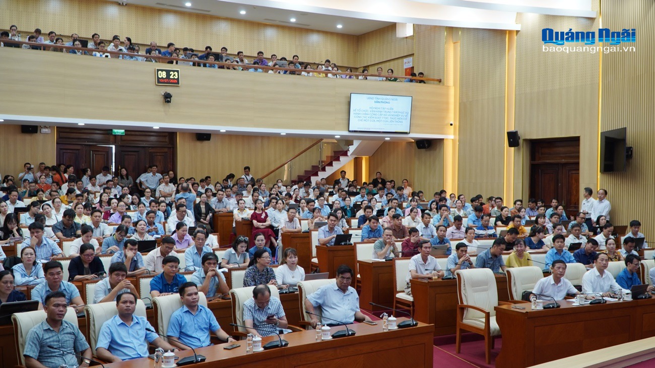 Tập huấn nghiệp vụ kiểm soát thủ tục hành chính cấp xã