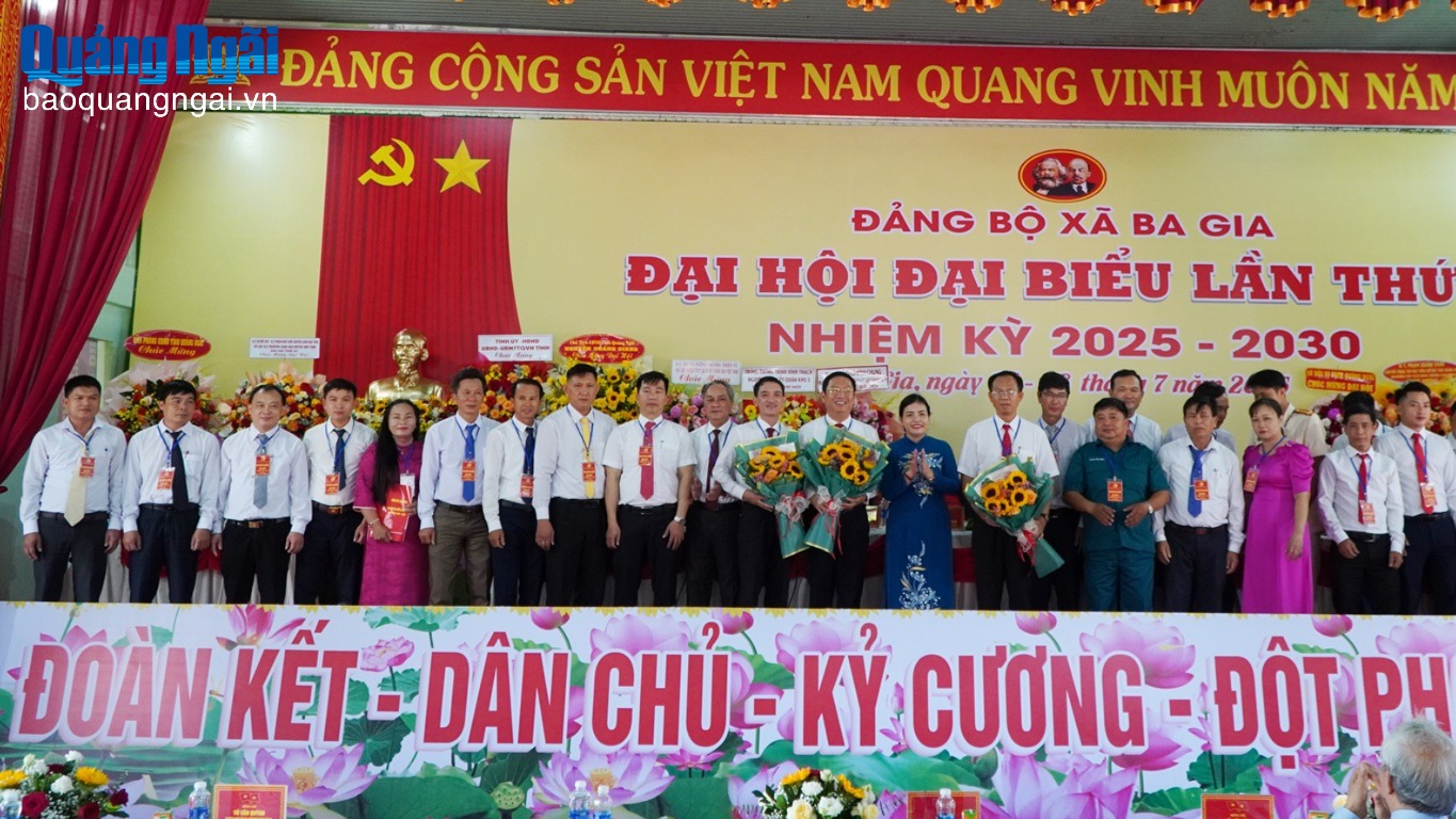 Đại hội đại biểu Đảng bộ xã Ba Gia lần thứ I, nhiệm kỳ 2025 - 2030