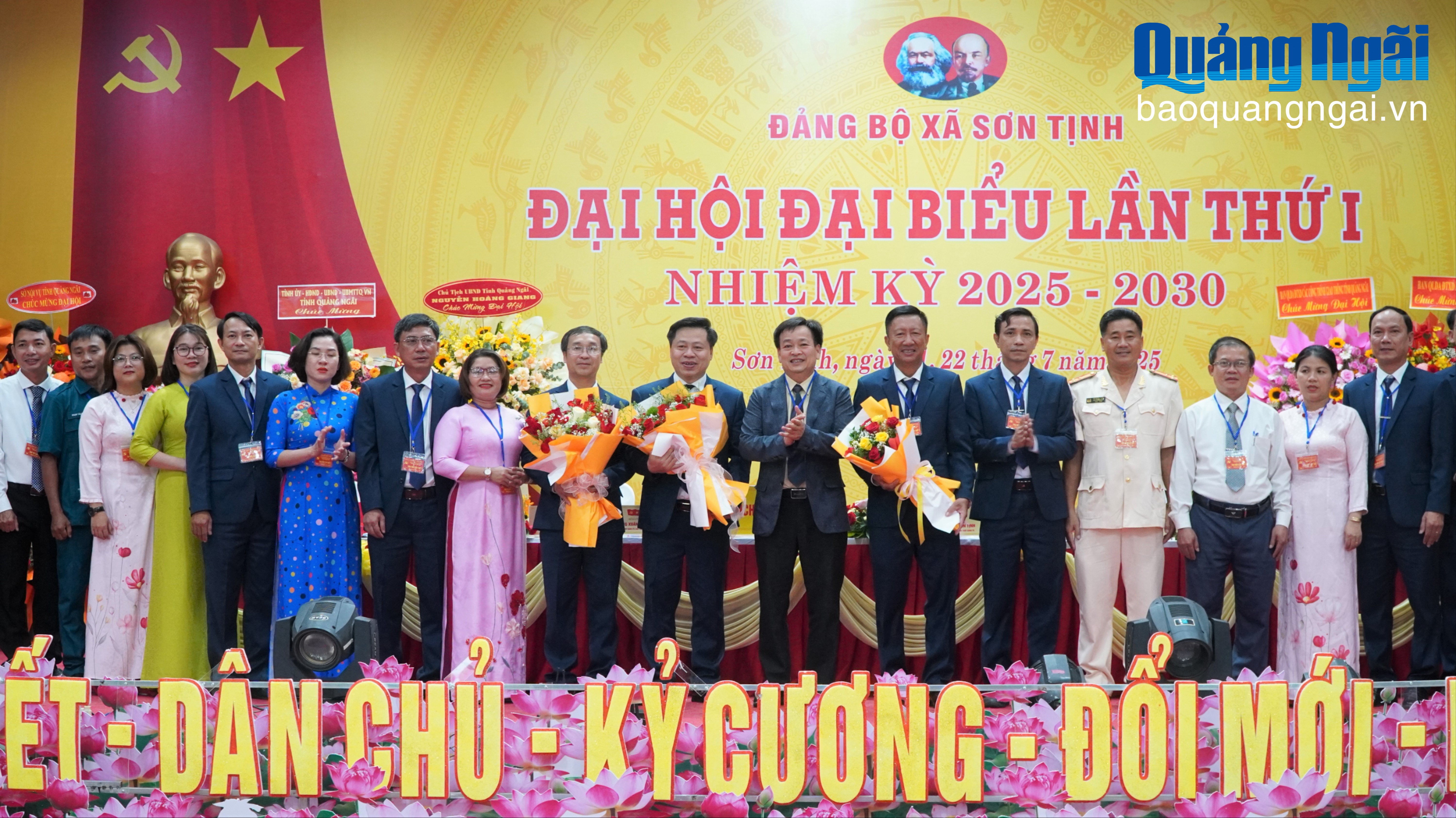 Đảng bộ xã Sơn Tịnh tổ chức Đại hội đại biểu lần thứ I, nhiệm kỳ 2025 - 2030
