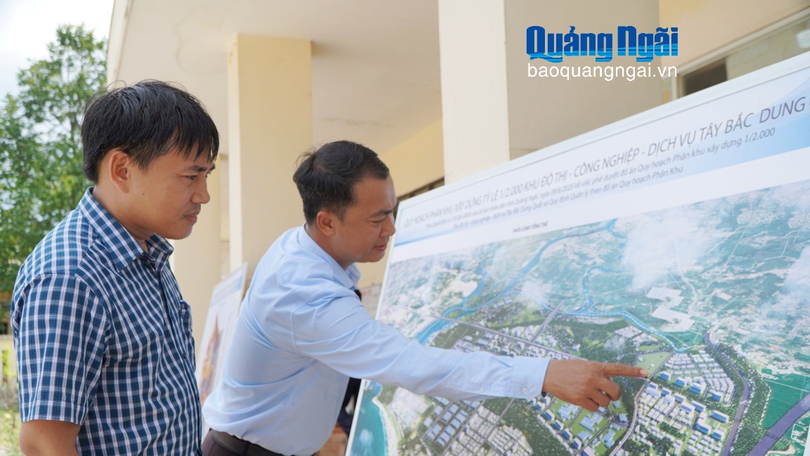 Công bố Đồ án Quy hoạch Khu đô thị, công nghiệp, dịch vụ Tây Bắc Dung Quất