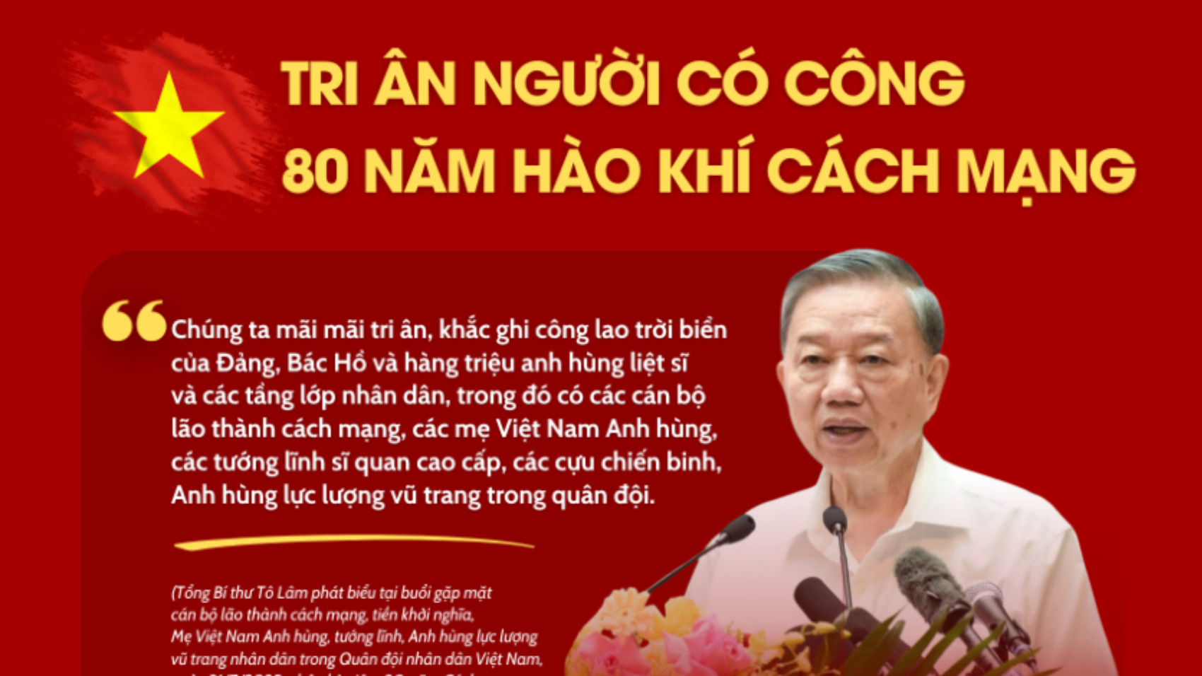 [Infographic]. Tri ân người có công - 80 năm hào khí cách mạng