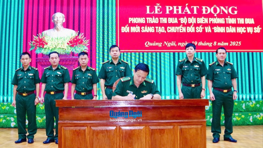 Bộ đội Biên phòng tỉnh thi đua đổi mới sáng tạo, chuyển đổi số