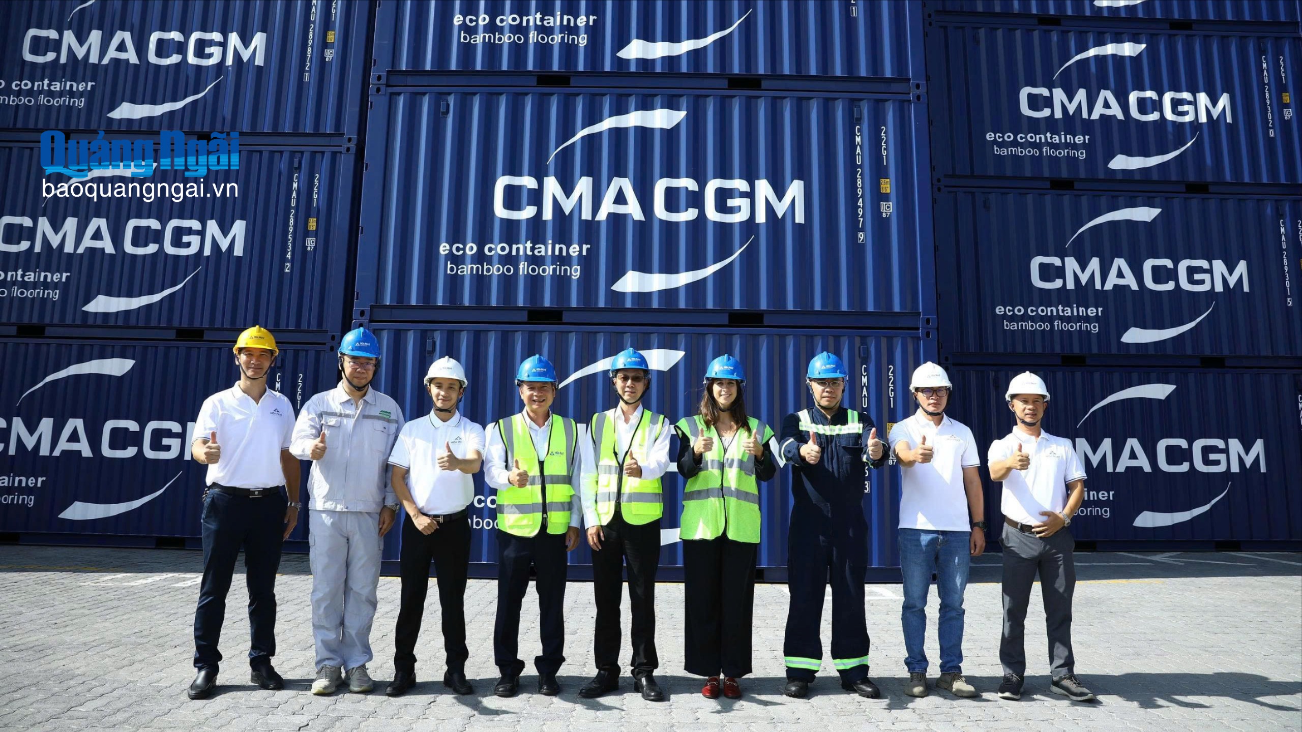 Hòa Phát bàn giao 1.000 container cho hãng tàu lớn thứ 3 thế giới CMA CGM