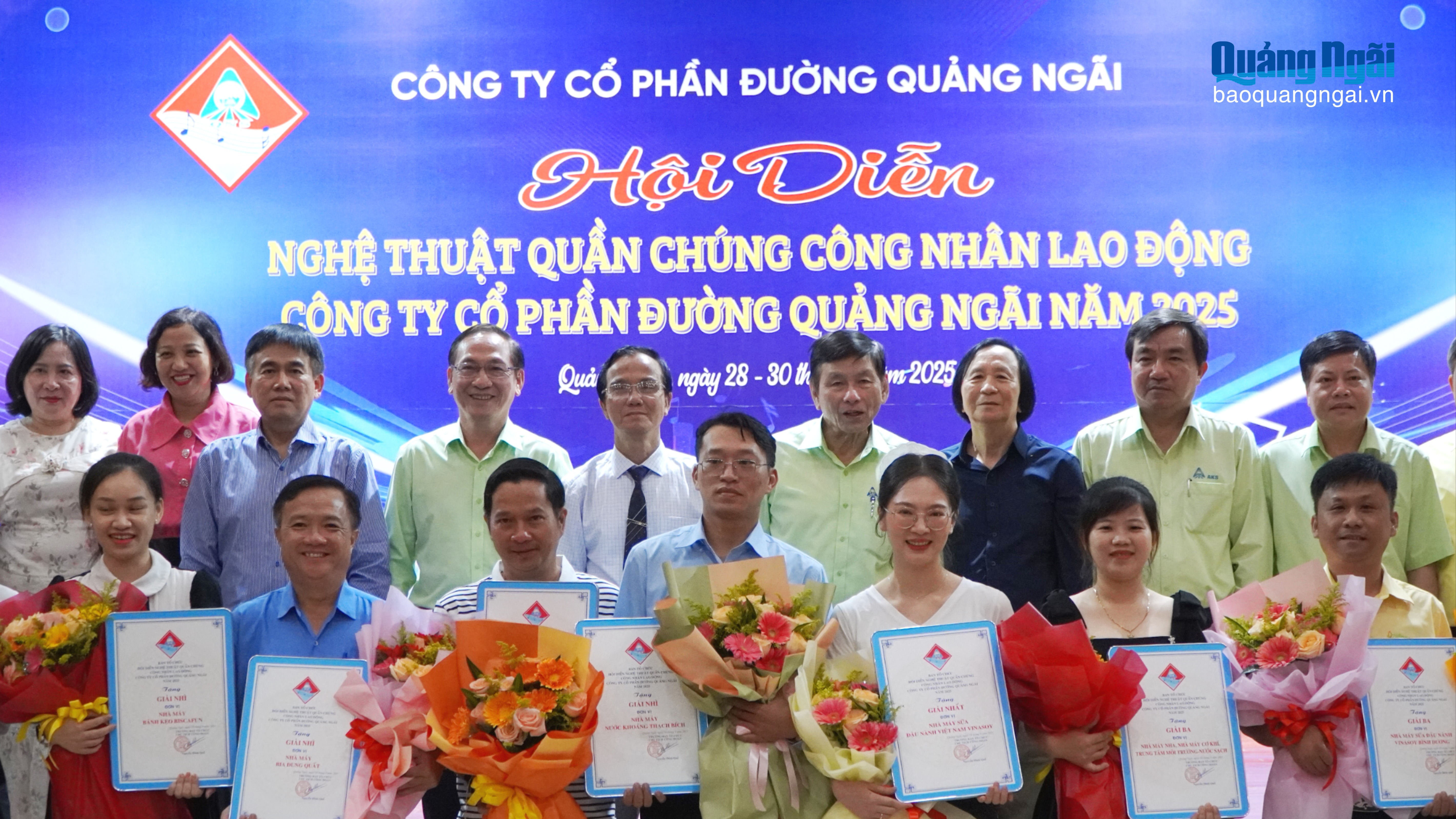 Tổng kết Hội diễn nghệ thuật quần chúng Công ty CP Đường Quảng Ngãi