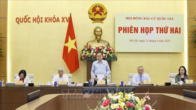 Chủ tịch Quốc hội Trần Thanh Mẫn chủ trì Phiên họp thứ hai Hội đồng Bầu cử quốc gia