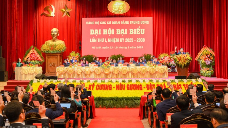 Bế mạc Đại hội đại biểu Đảng bộ các cơ quan Đảng Trung ương lần thứ I