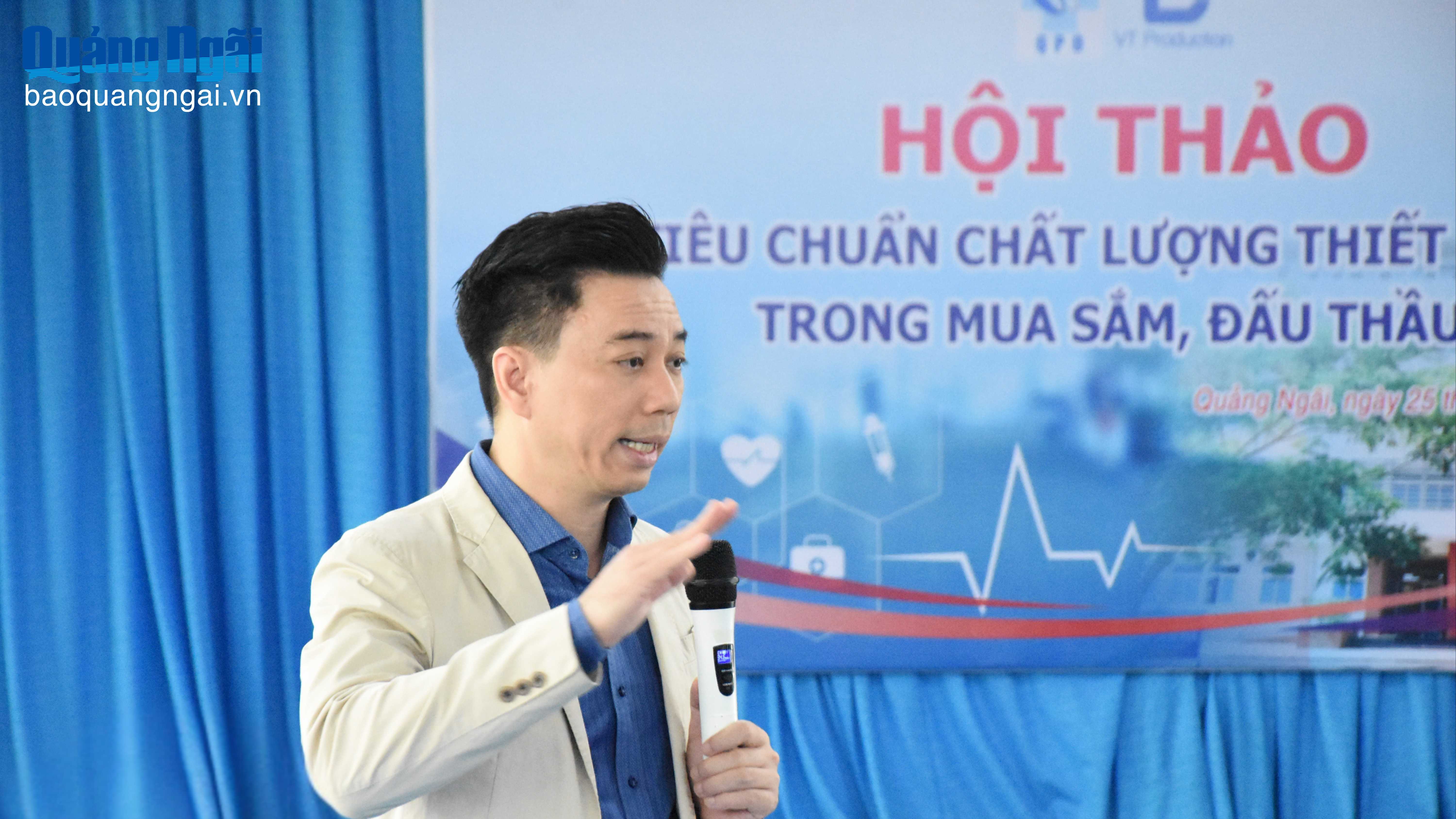 Hội thảo “Tiêu chuẩn chất lượng thiết bị y tế trong mua sắm, đấu thầu”