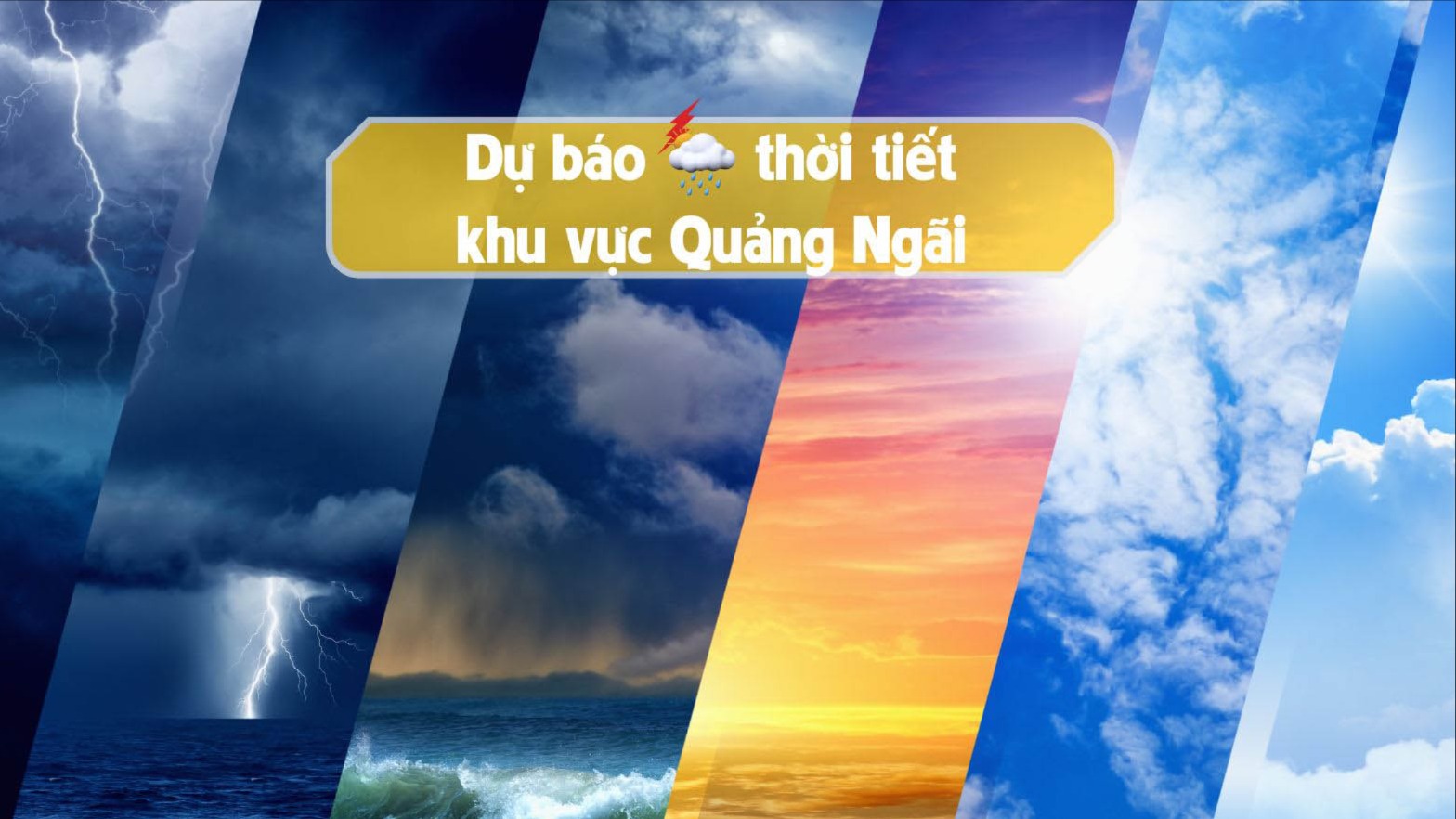 Quảng Ngãi: Nắng gián đoạn, chiều có mưa rào và dông