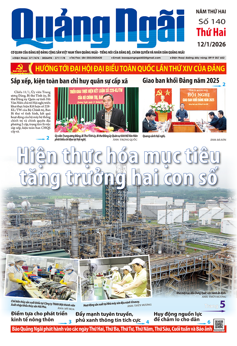 Số báo 140, ra ngày 12/1/2026