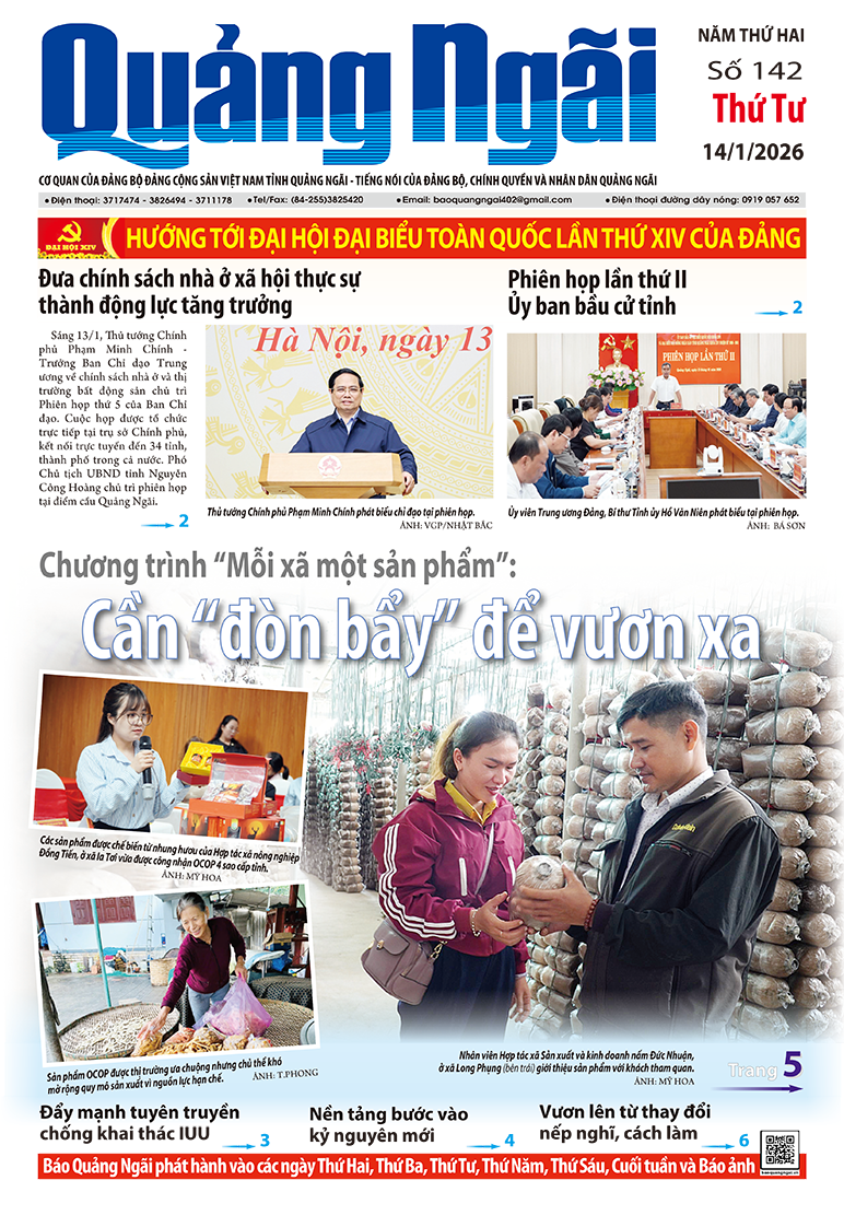 Số báo 142, ra ngày 14/1/2026