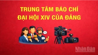 [Infographic]. Trung tâm Báo chí Đại hội XIV của Đảng