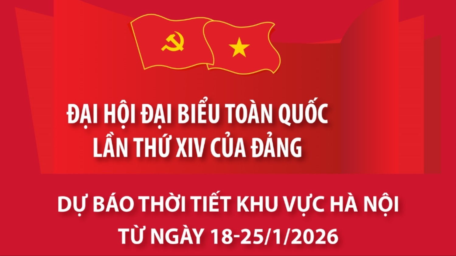 [Infographic]. Thời tiết dịp Đại hội XIV của Đảng: Thủ đô Hà Nội phổ biến không mưa, ngày hửng nắng