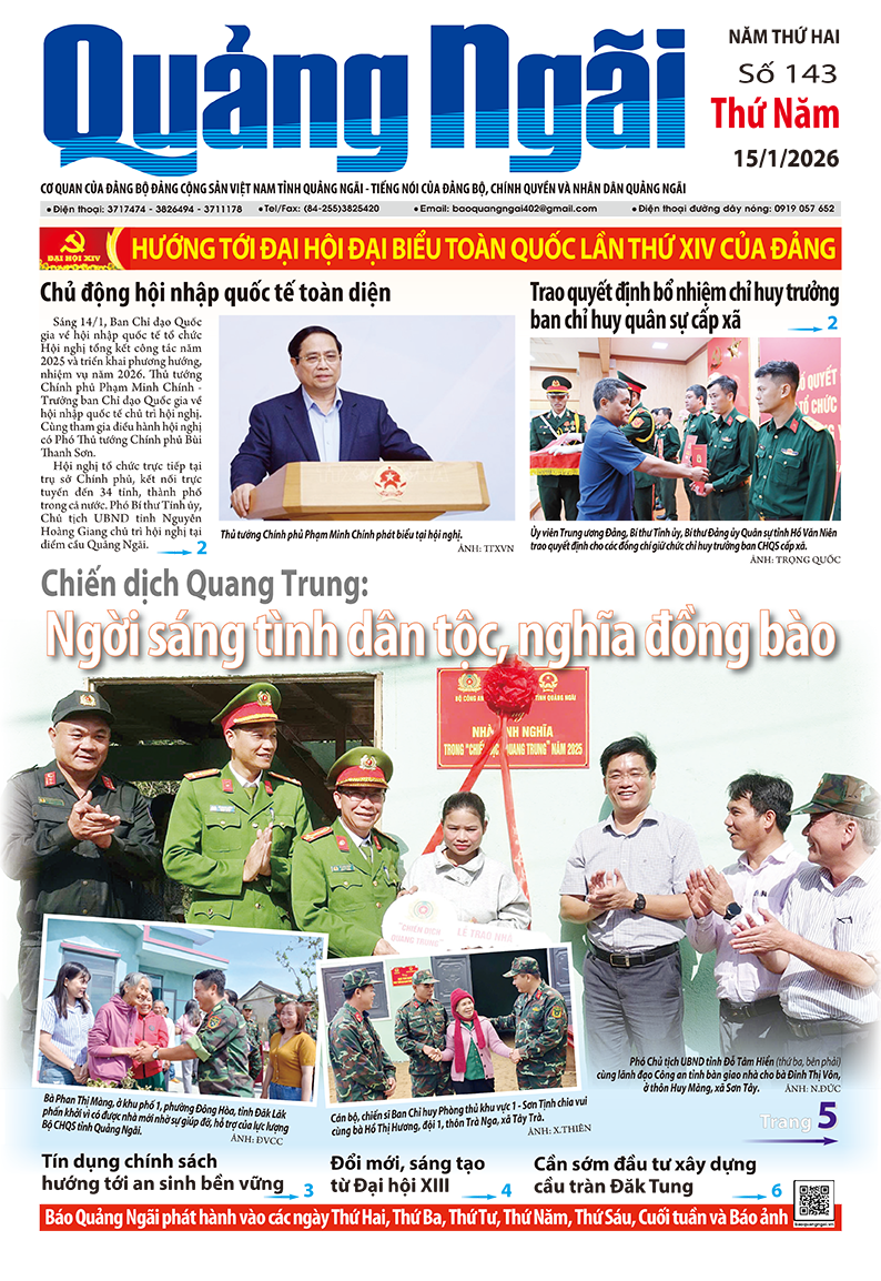 Số báo 143, ra ngày 15/1/2026