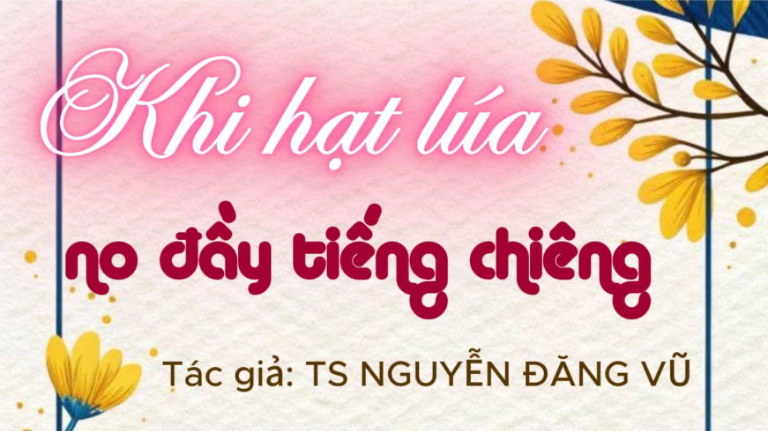 Khi hạt lúa no đầy tiếng chiêng - Tác giả: TS NGUYỄN ĐĂNG VŨ