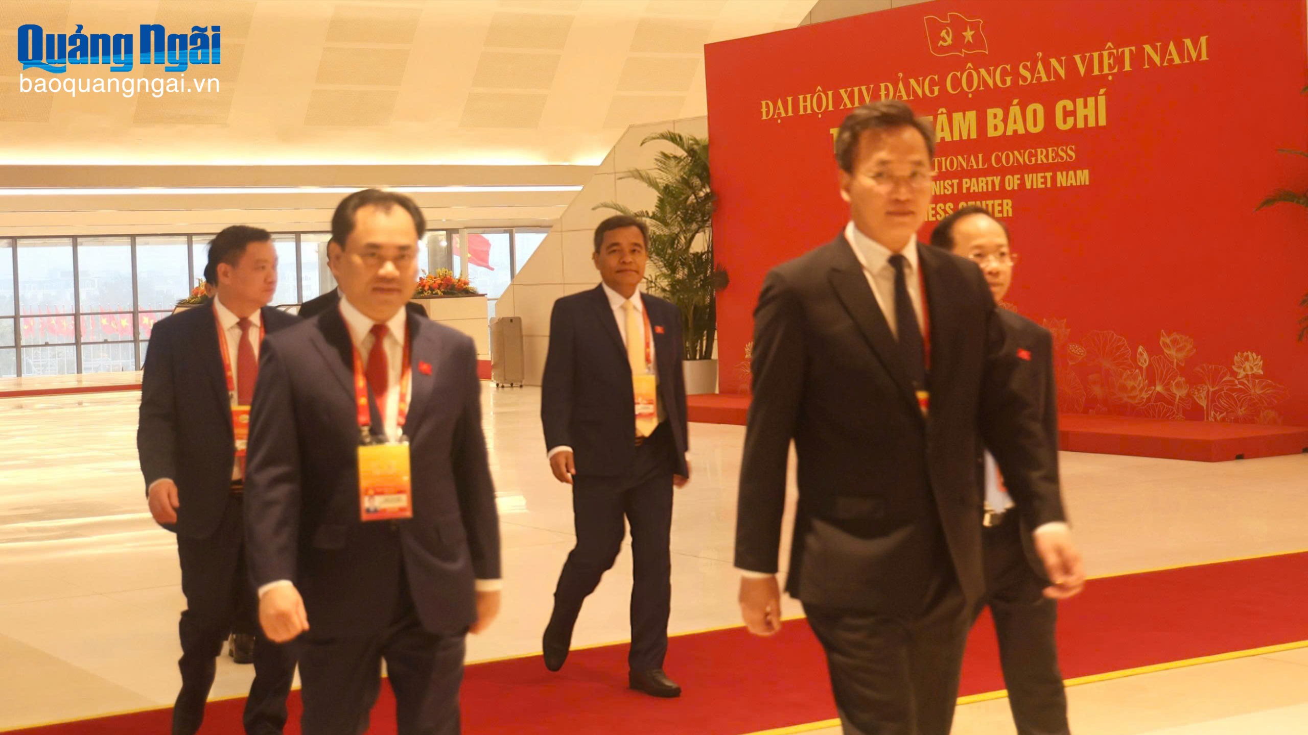 [Ảnh]. Đoàn đại biểu Đảng bộ tỉnh dự Đại hội XIV của Đảng