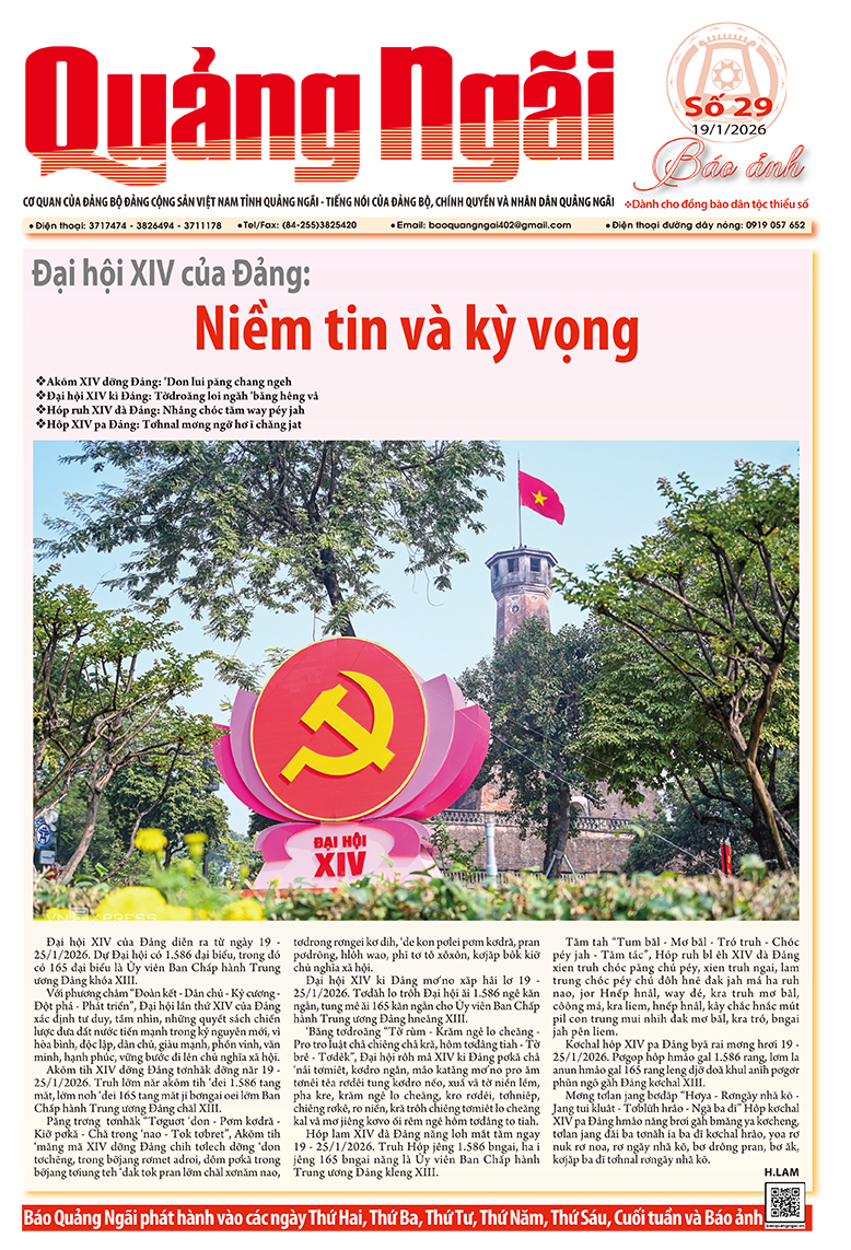 Báo ảnh số 29, ra ngày 19/1/2026