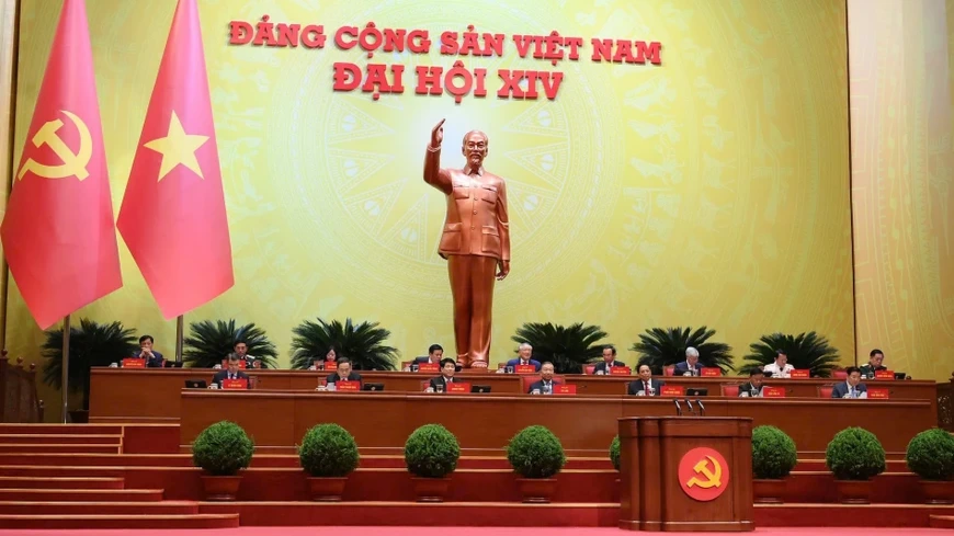 Thông cáo báo chí về ngày làm việc thứ hai Đại hội đại biểu toàn quốc lần thứ XIV của Đảng