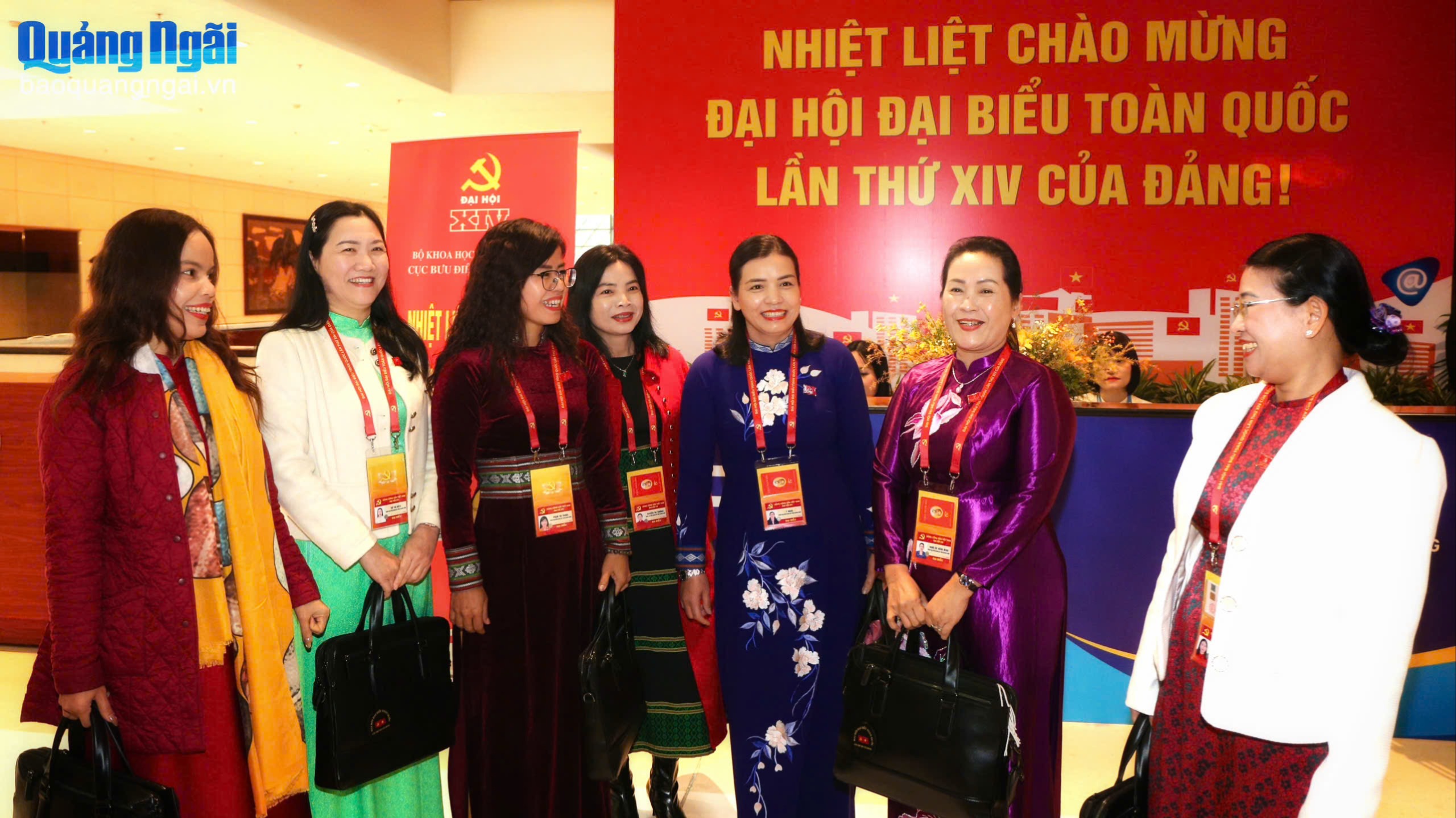 [Ảnh]. Đoàn đại biểu Quảng Ngãi dự phiên bế mạc Đại hội XIV của Đảng