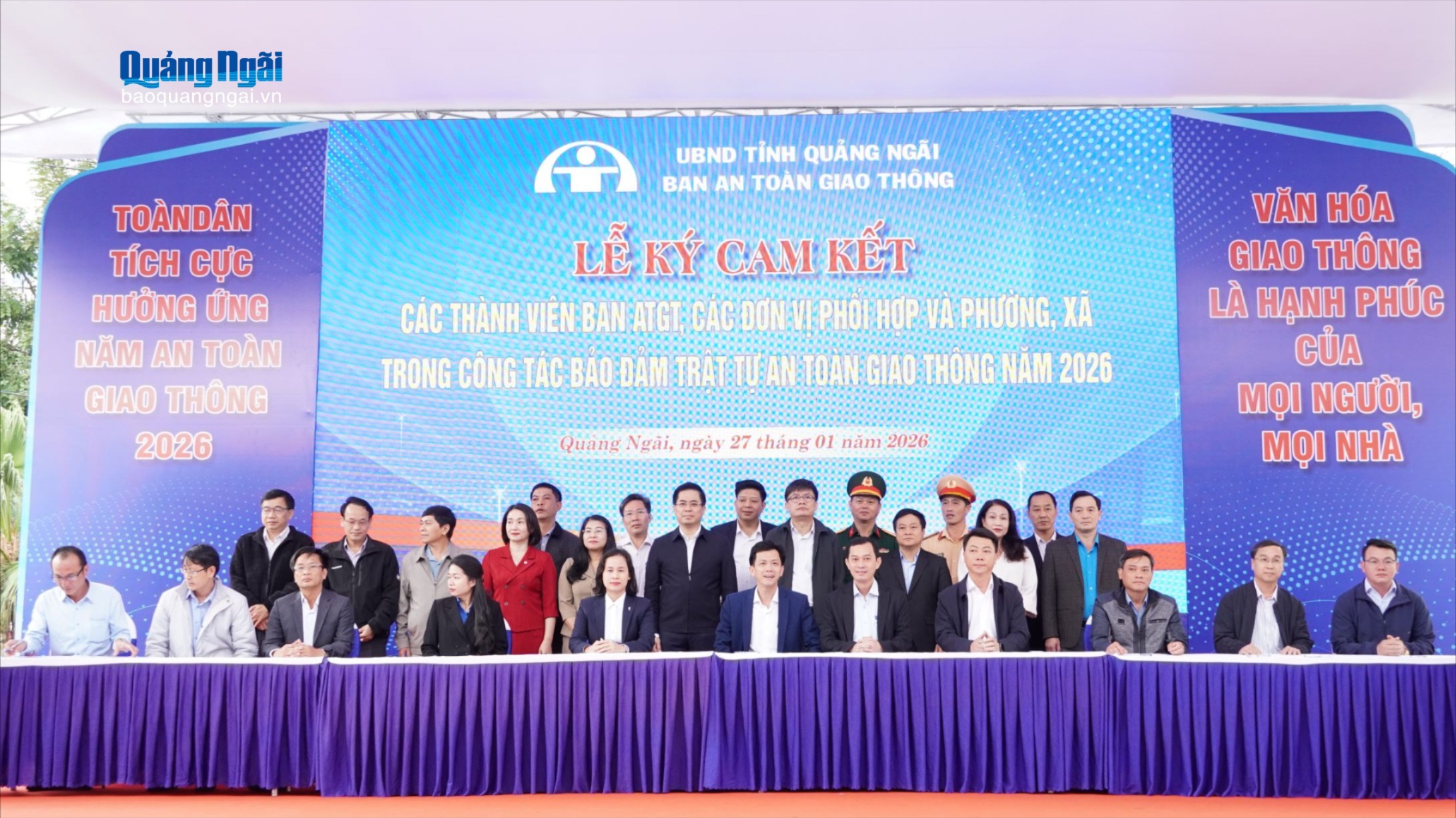 Ra quân tuyên truyền hưởng ứng Năm An toàn giao thông 2026