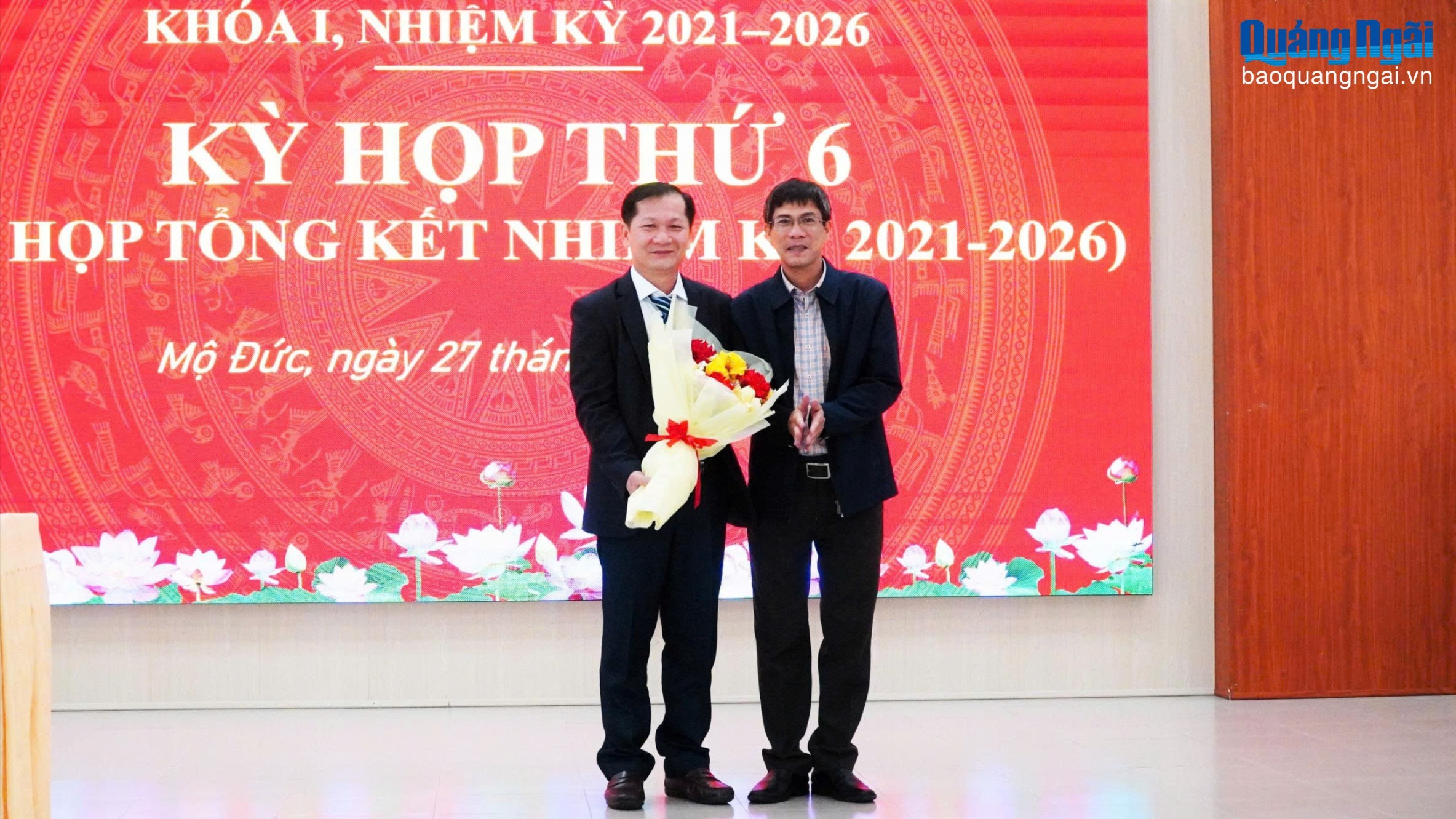 Hội đồng nhân dân xã Mộ Đức tổng kết nhiệm kỳ 2021 - 2026