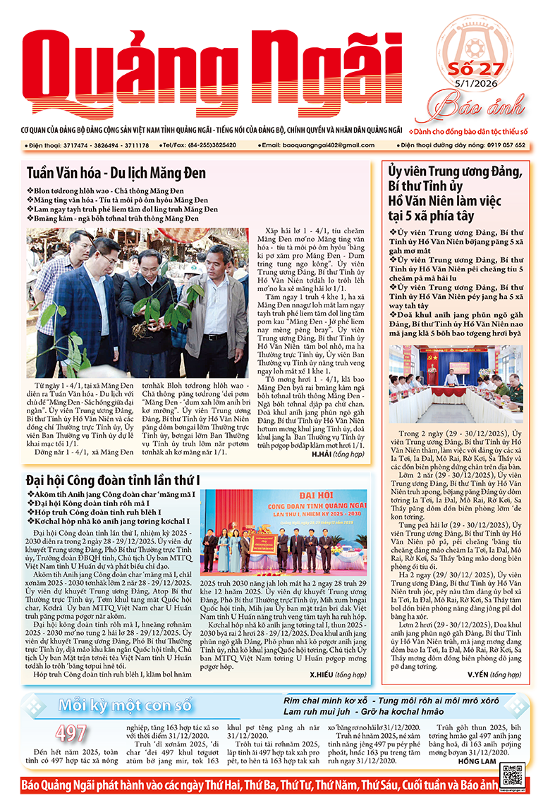 Báo ảnh số 27, ra ngày 5/1/2026