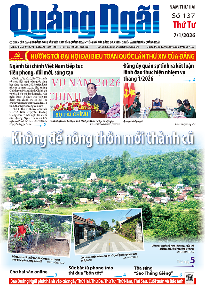 Số báo 137, ra ngày 7/1/2026