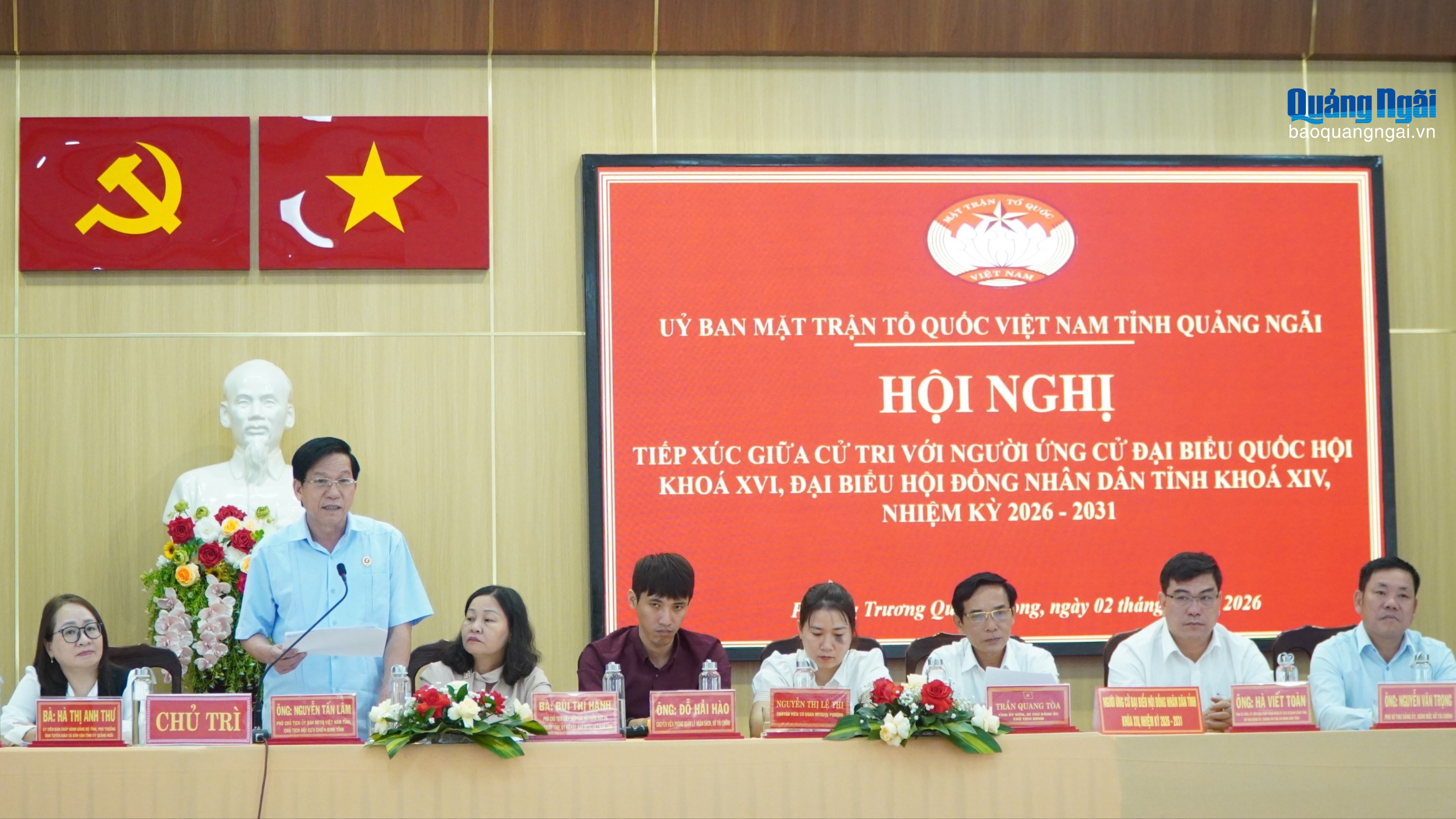 Người ứng cử đại biểu Quốc hội và đại biểu HĐND tỉnh tiếp xúc cử tri phường Trương Quang Trọng