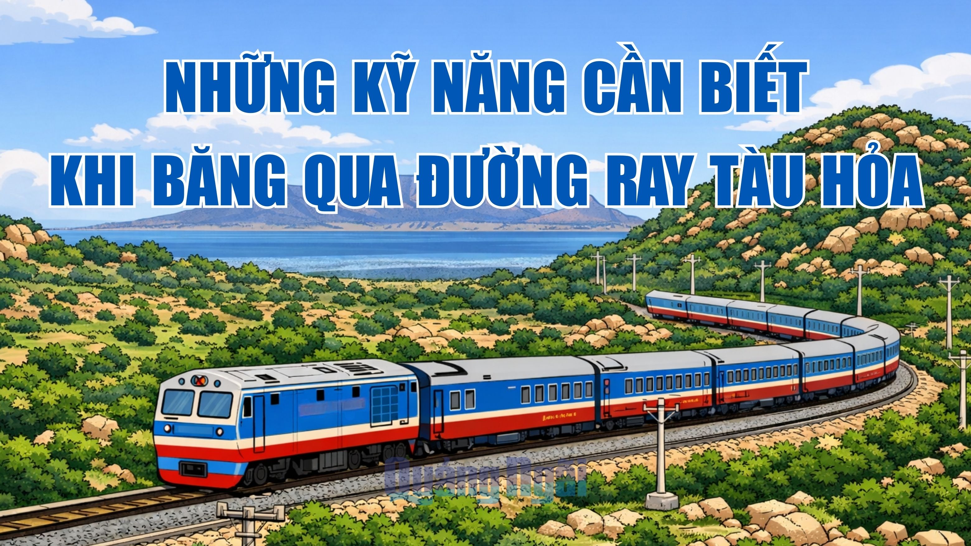 [Infographic]. Những kỹ năng cần biết khi băng qua đường ray tàu hỏa